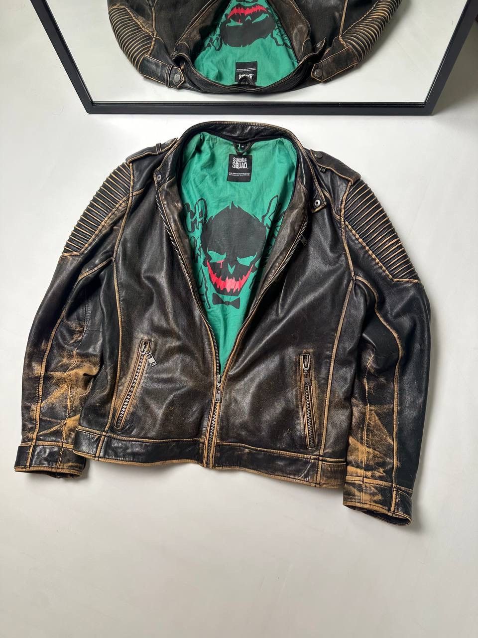DC Comics 2016s Suicide Squad Joker Leather Jacket Vintage RARE🔥 Size US M / EU 48-50 / 2 - 1 Thumbnail
