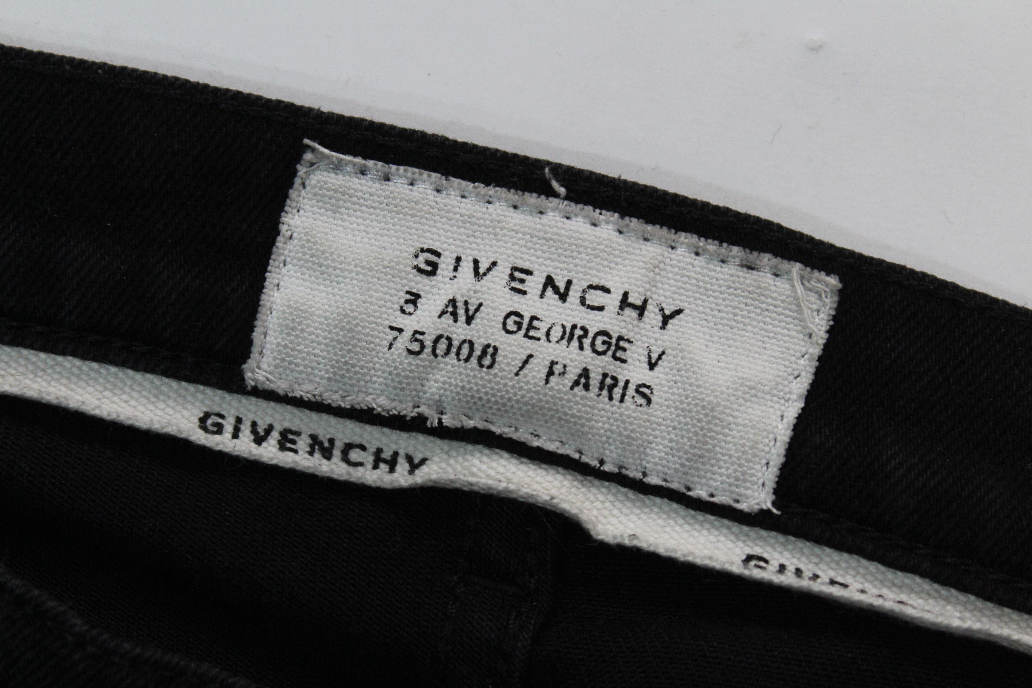Givenchy Givenchy Distressed Raw Hem Slim Fit Denim Jeans Size 29 Size US 29 - 7 Thumbnail