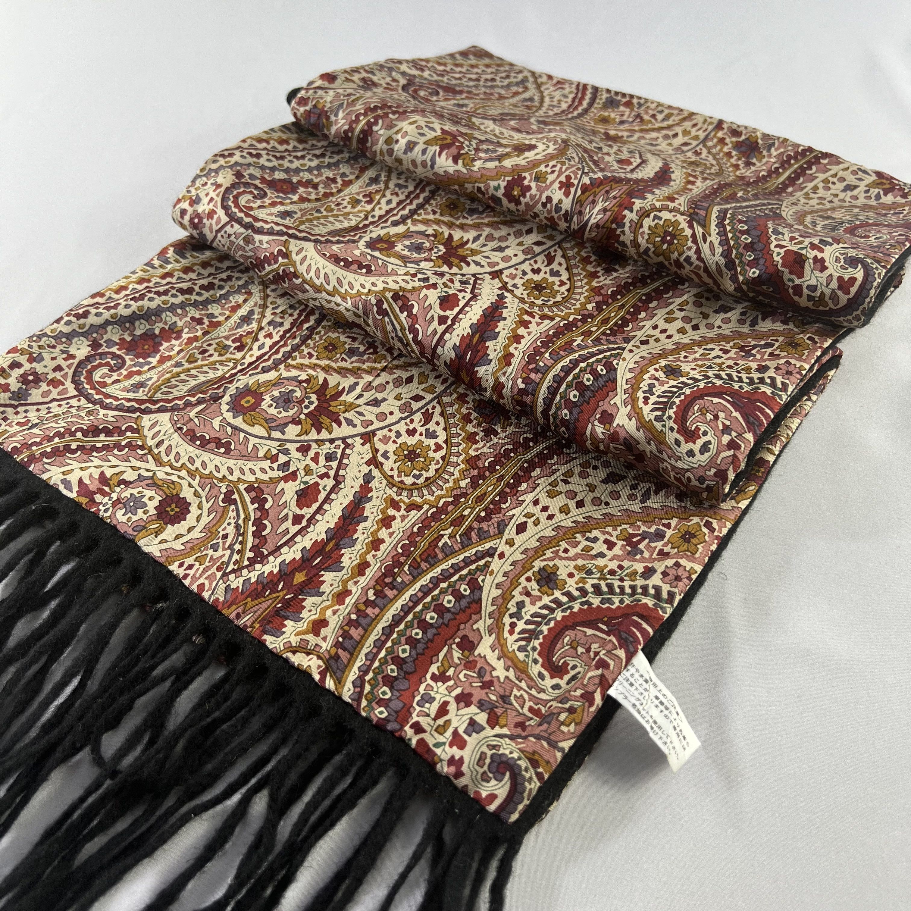 Vintage Vintage Paislee Silk Scarf / Muffler / Neckwear P1024 Size ONE SIZE - 2 Thumbnail