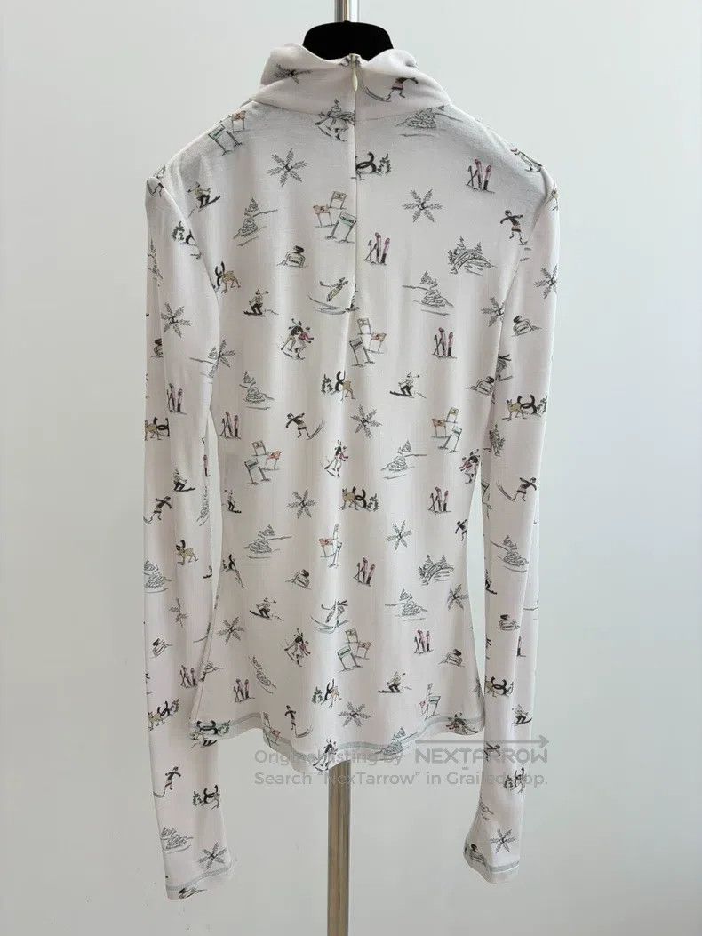Chanel Chanel Ski series high cold bottom long sleeves Size XS / US 0-2 / IT 36-38 - 2 Thumbnail