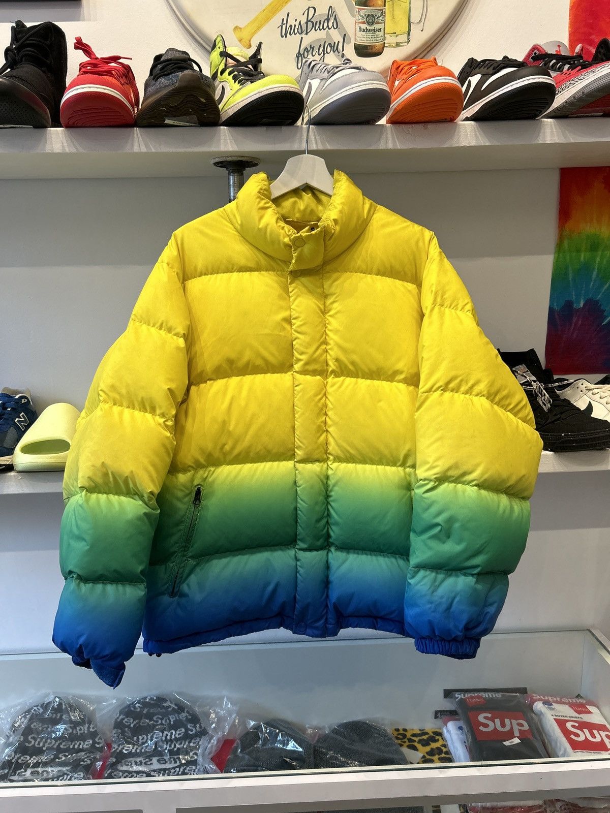 image of Supreme Gradient Jacket in Yellow, Men's (Size Medium)