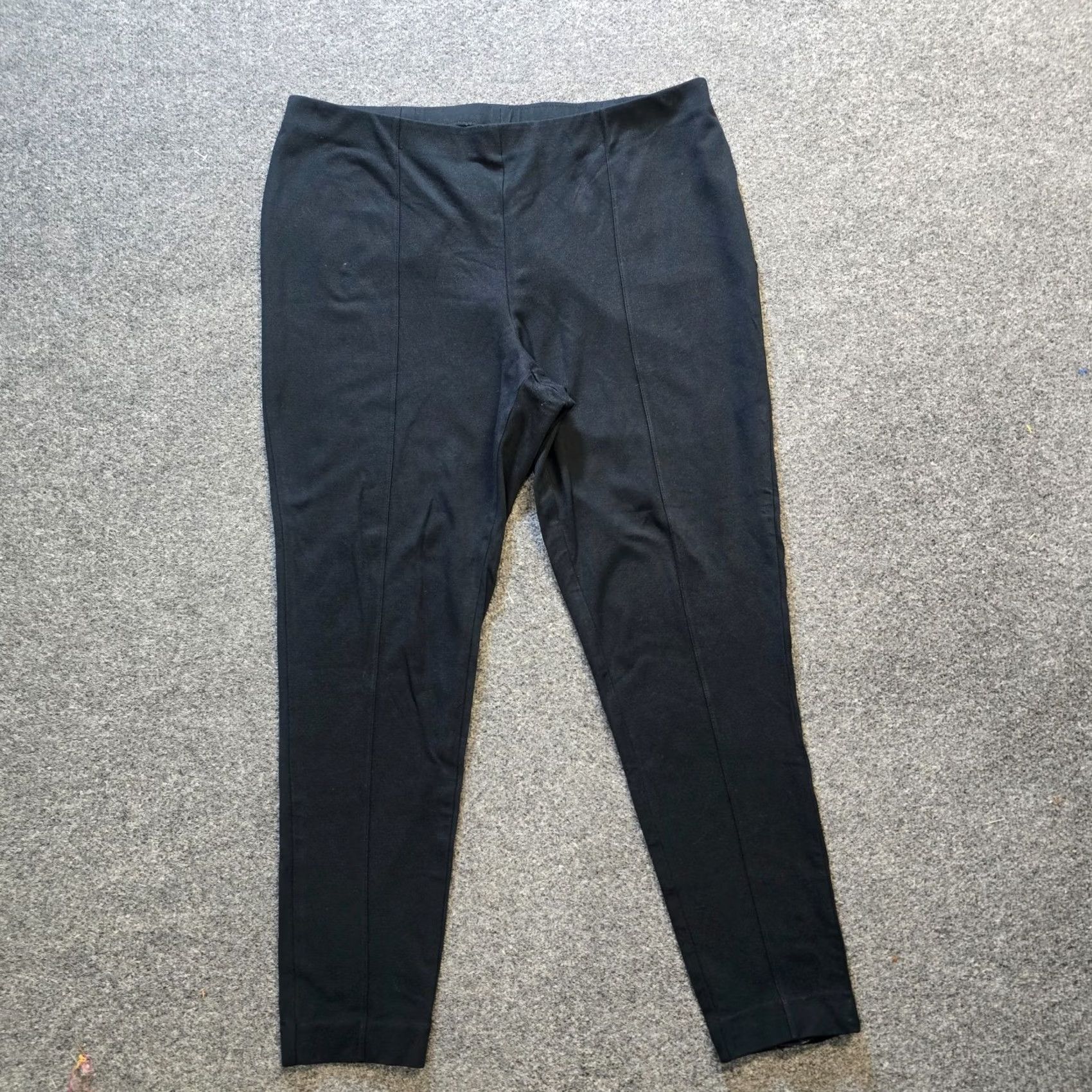 J. Jill J. Jill Pants Womens XL Black Ponte Legging Elastic Waist Stretch Casual Basic Size 40" / US 18 - 2 Thumbnail