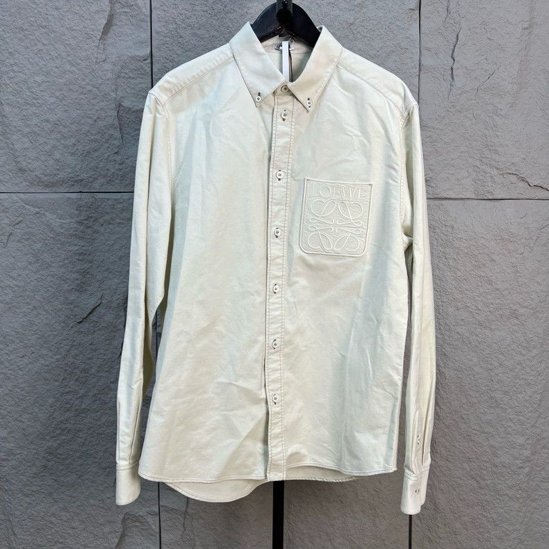 Loewe LOEWE Pocket embroidered logo denim shirt Size XS / US 0-2 / IT 36-38 - 1 Thumbnail