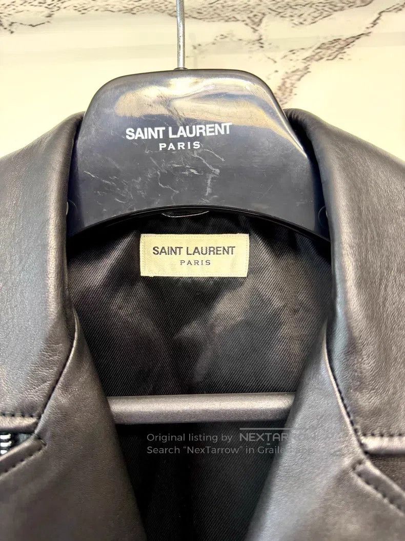 Saint Laurent Paris Saint Laurent Paris Motorcycle Leather Jacket Size US S / EU 44-46 / 1 - 3 Thumbnail