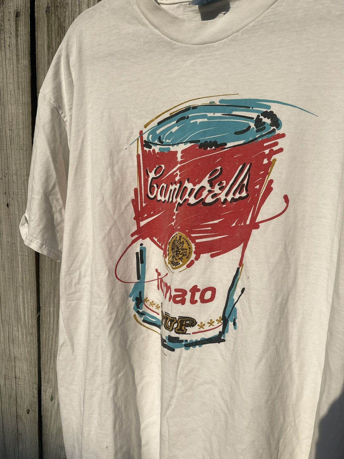 Andy Warhol Rare 1996 Andy Warhol Campbell’s Tomato Soup T-Shirt XL Size US XL / EU 56 / 4 - 4 Thumbnail