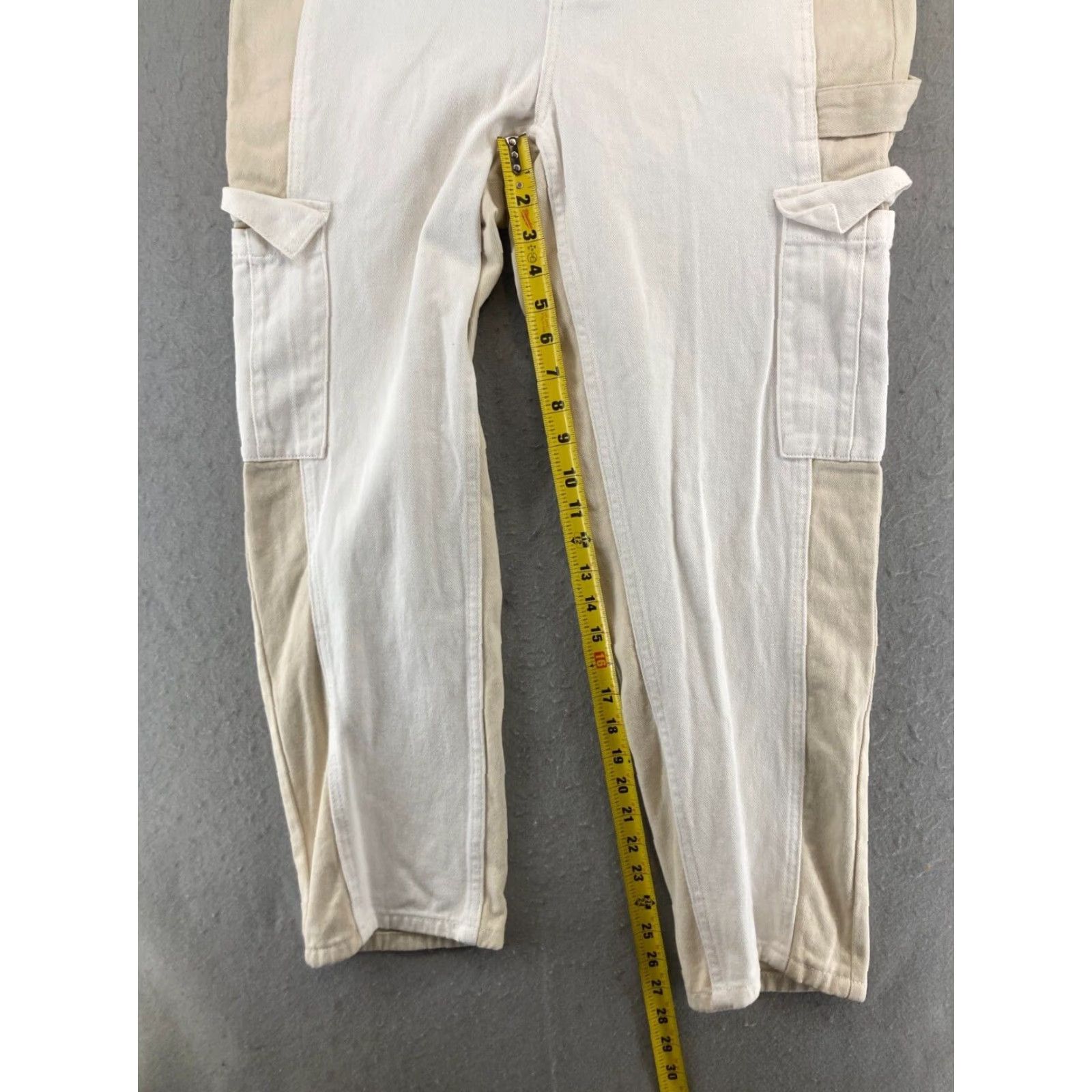 Pacsun PacSun Womens Jeans 28 Khaki Cargo 2 Tone Tapered Size 28" / US 6 / IT 42 - 5 Thumbnail