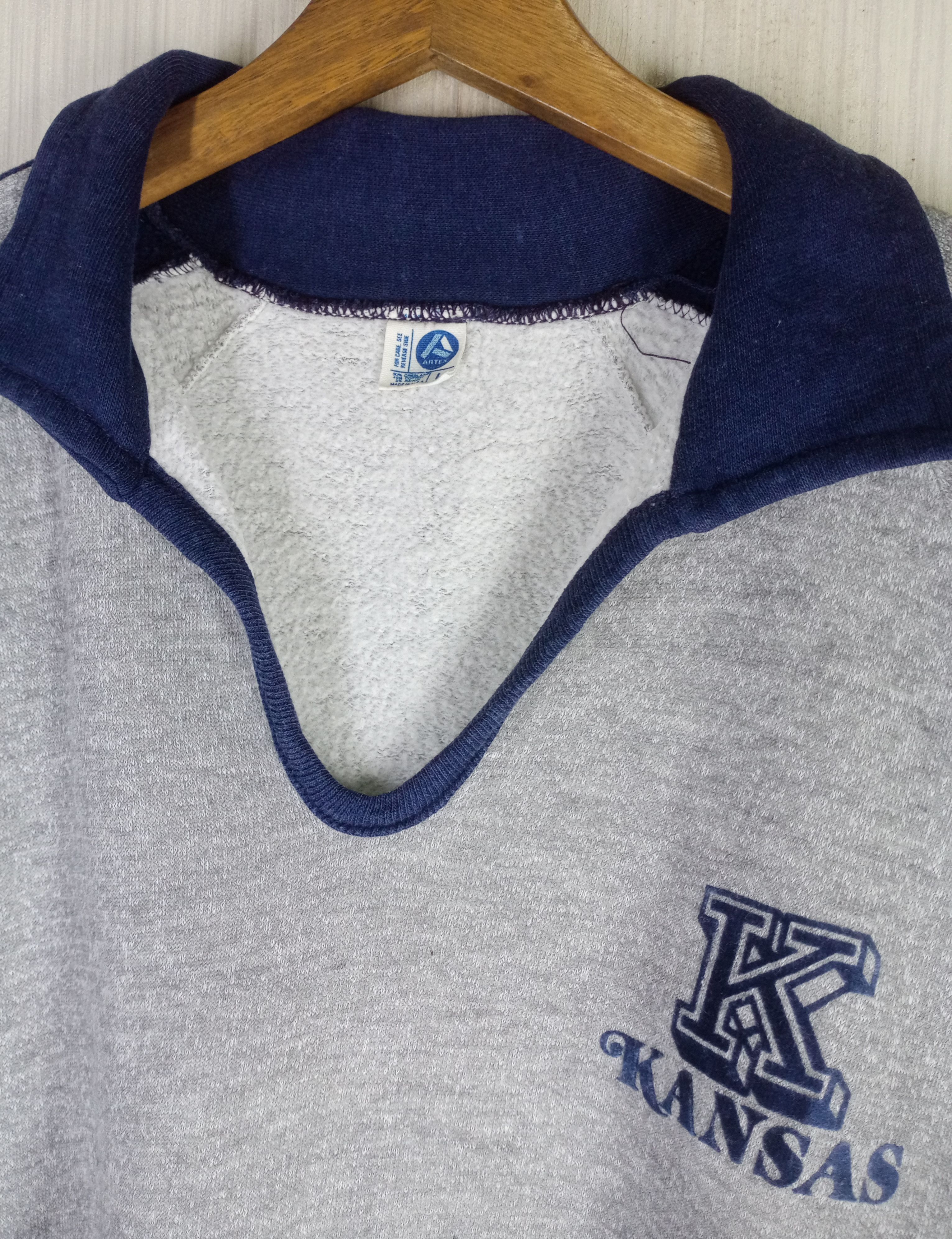 Artek Rare Vintage 60s Kansas University Sweatshirt Size US L / EU 52-54 / 3 - 5 Thumbnail