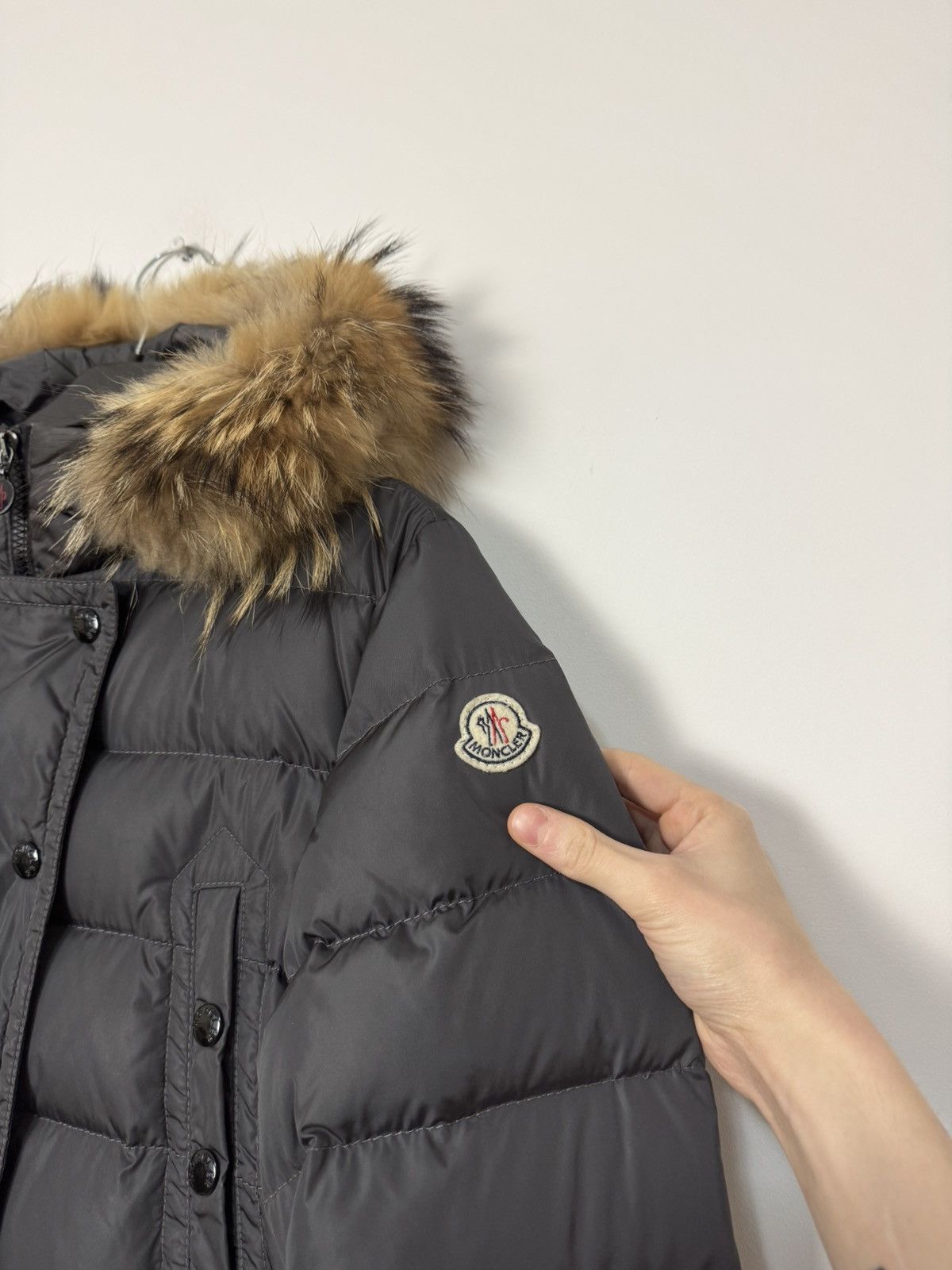 Moncler Moncler Merin Giubbotto Coat Down Puffer Parka Jacket Fur Size L / US 10 / IT 46 - 3 Thumbnail