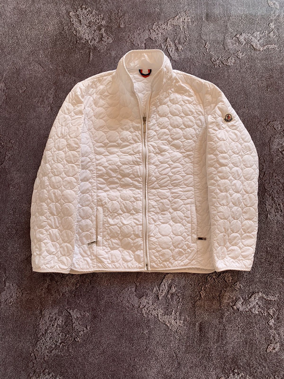 Moncler Moncler Quilted Women’s White Jacket S size Size S / US 4 / IT 40 - 1 Thumbnail