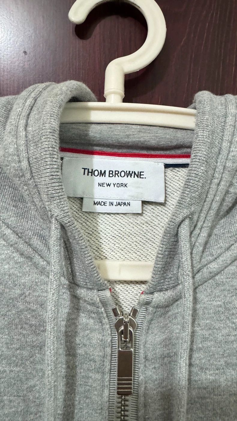 Thom Browne thom browneGrey IVY BOY classic four-striped zipper hooded Size US S / EU 44-46 / 1 - 6 Thumbnail