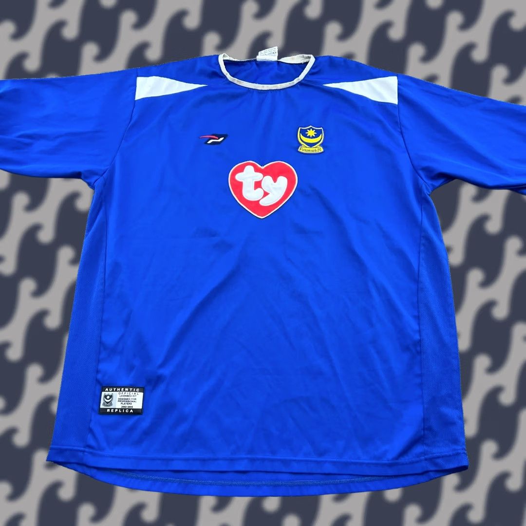 Vintage Portsmouth 2003-2005 Home Football Jersey Mens XL Adult Blue Anniversary Jersey Football Mens XL Blue Anniversary Size US XL / EU 56 / 4 - 1 Thumbnail