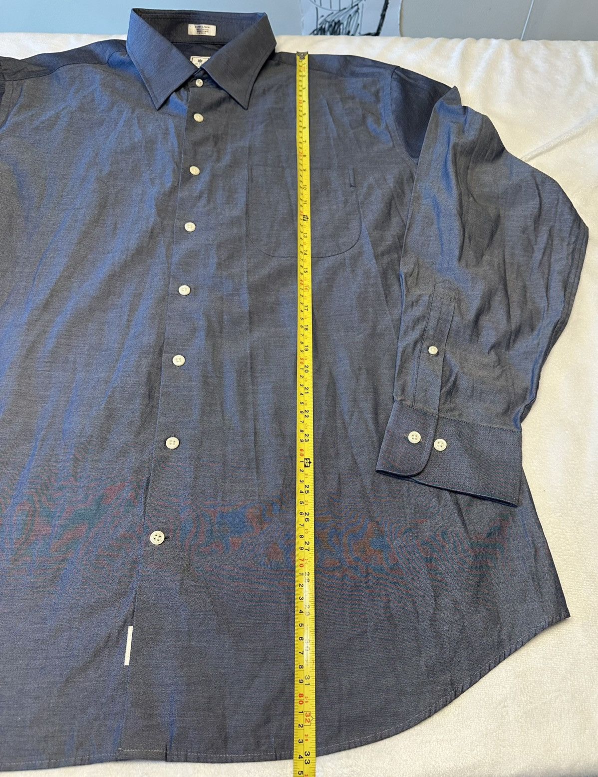 Peter Millar Peter Millar Men’s Blue Button Down L/S Dress Shirt-XL Size US XL / EU 56 / 4 - 6 Thumbnail