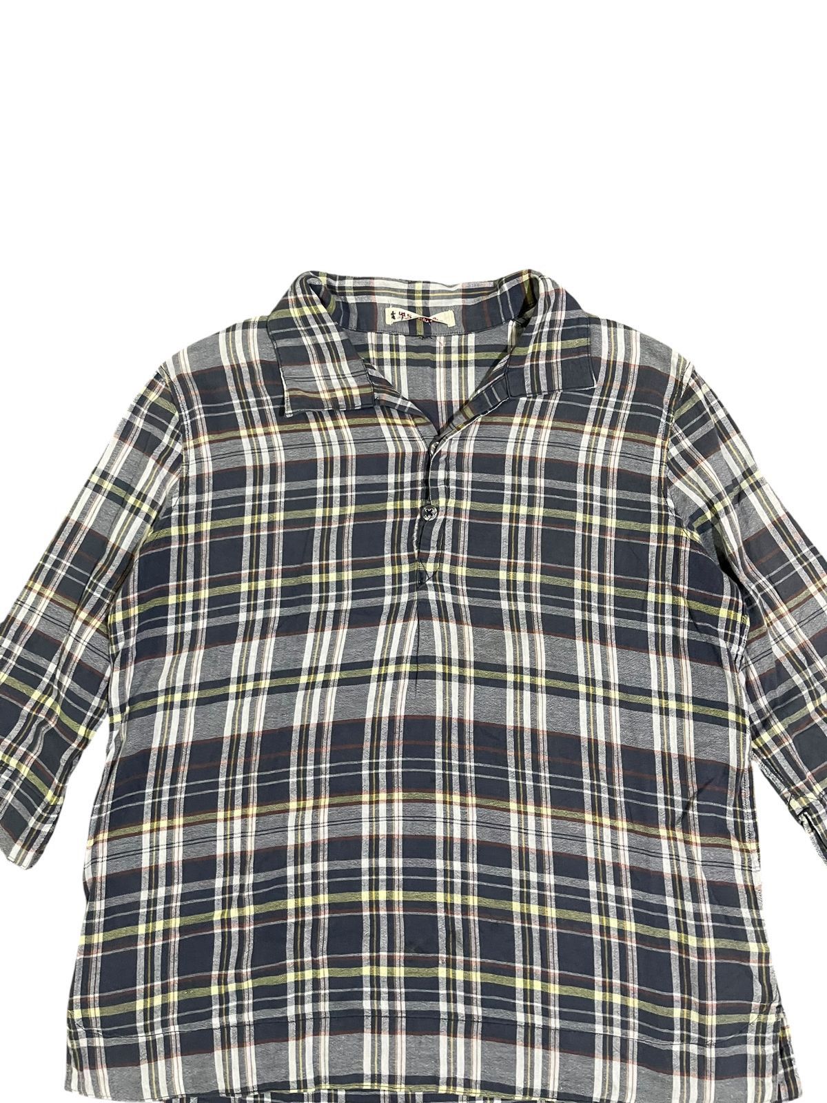 45rpm 45RPM Joubu De Nagamochi Checkers Button Ups Size M / US 6-8 / IT 42-44 - 3 Thumbnail