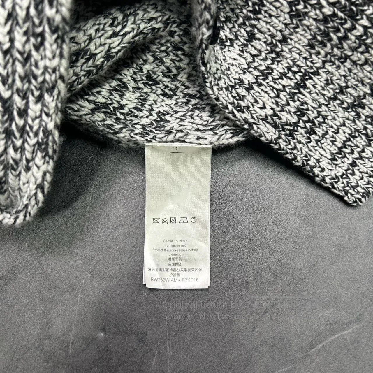 Louis Vuitton Louis Vuitton Gray White Knit Cardigan. Size S / US 4 / IT 40 - 8 Thumbnail