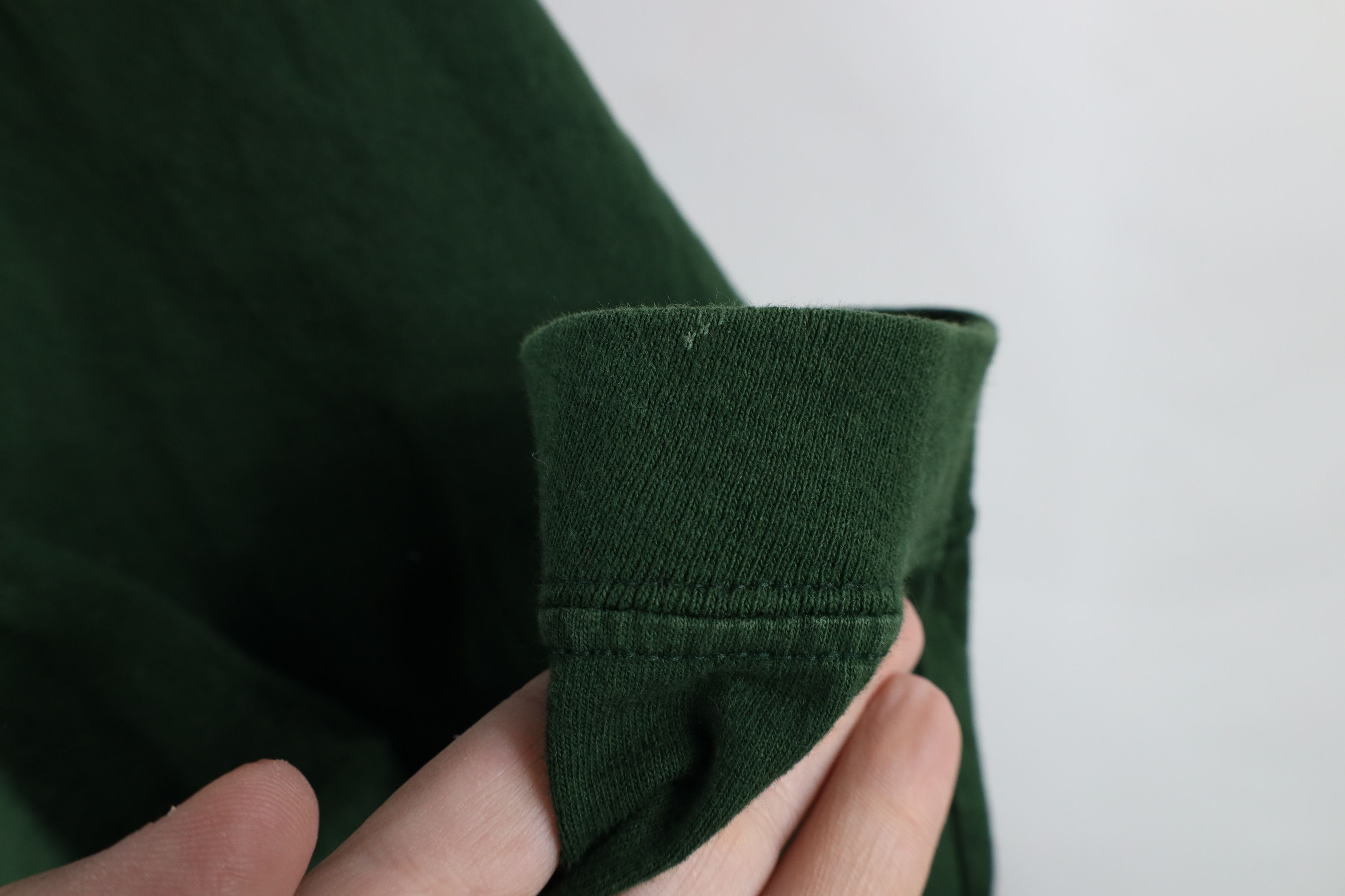 Vintage Vintage 90s Streetwear Cotton Long Sleeve T-Shirt Green Size US L / EU 52-54 / 3 - 7 Thumbnail
