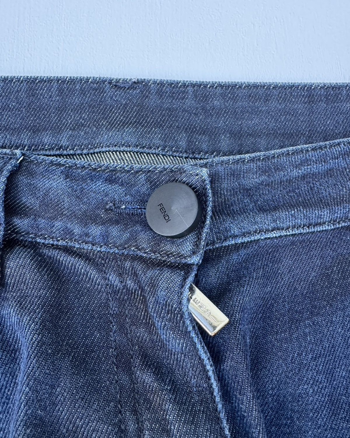 Fendi Fendi Petrol Low Waist Denim Pants Size US 31 - 4 Thumbnail