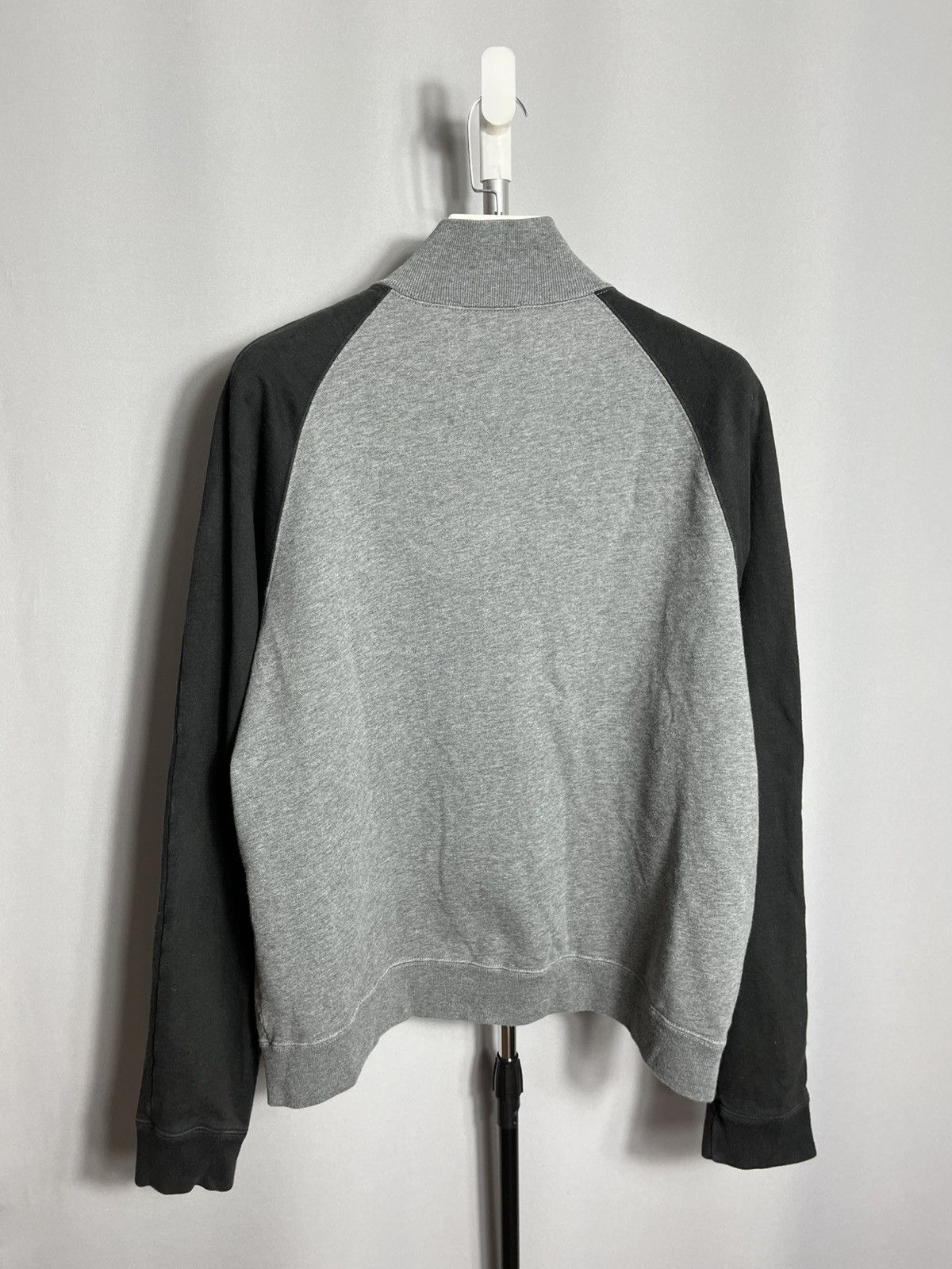 YVES SAINT LAURENT ZIP-THROUGH SWEATSHIRT Grey Cotton