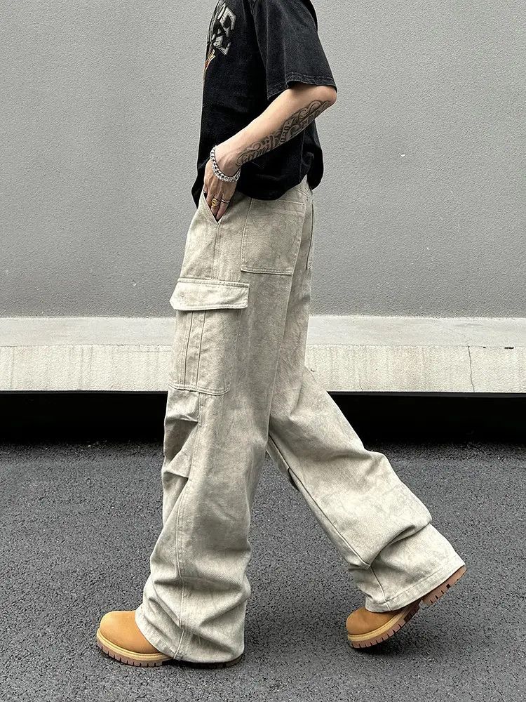 Japanese Brand × Jean Cargo Baggy Pants Size US 32 / EU 48 - 1 Thumbnail