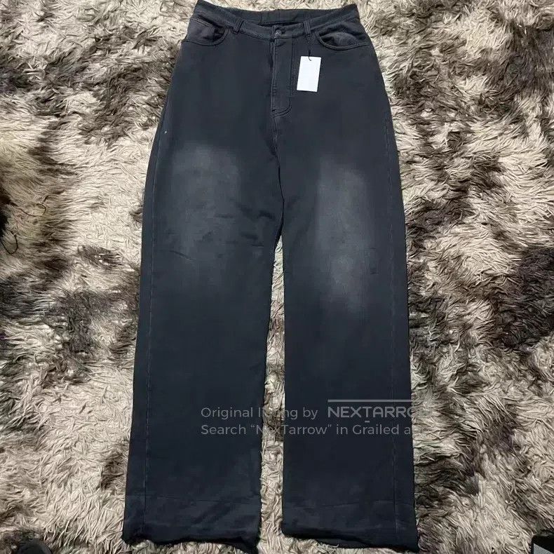 Balenciaga Balenciaga size XS Black and gray washed baggy loose wide- Size US 27 - 1 Thumbnail