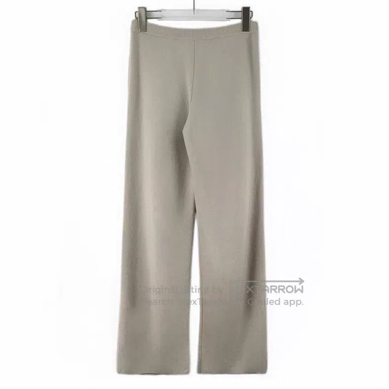 Loro Piana Loro Piana Gray cashmere knitted wide leg pants Size 27" / US 4 / IT 40 - 2 Thumbnail