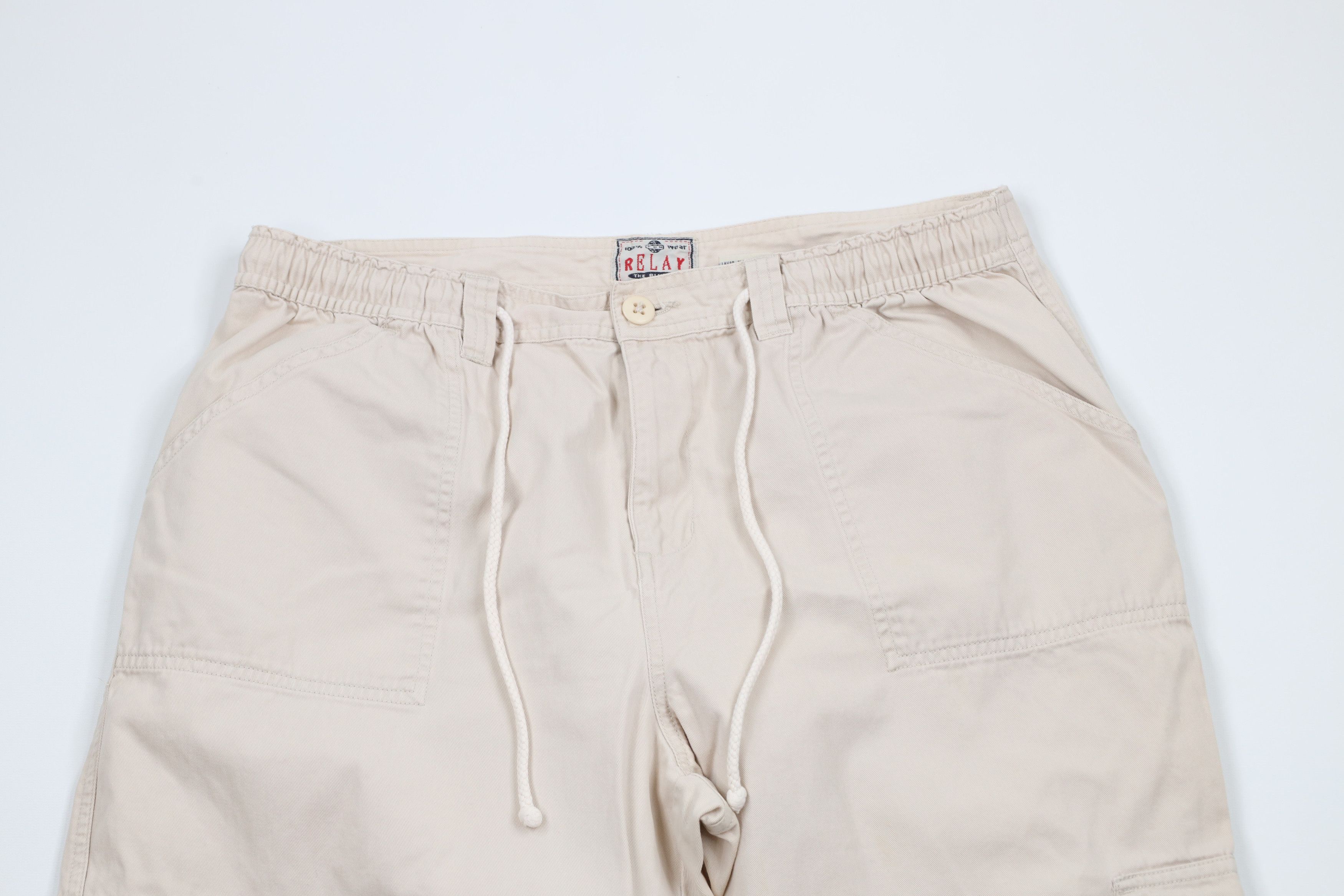 Vintage Vintage 90s Streetwear Wide Leg Baggy Cargo Pants Cotton Size 36" / US 14 / IT 50 - 2 Thumbnail