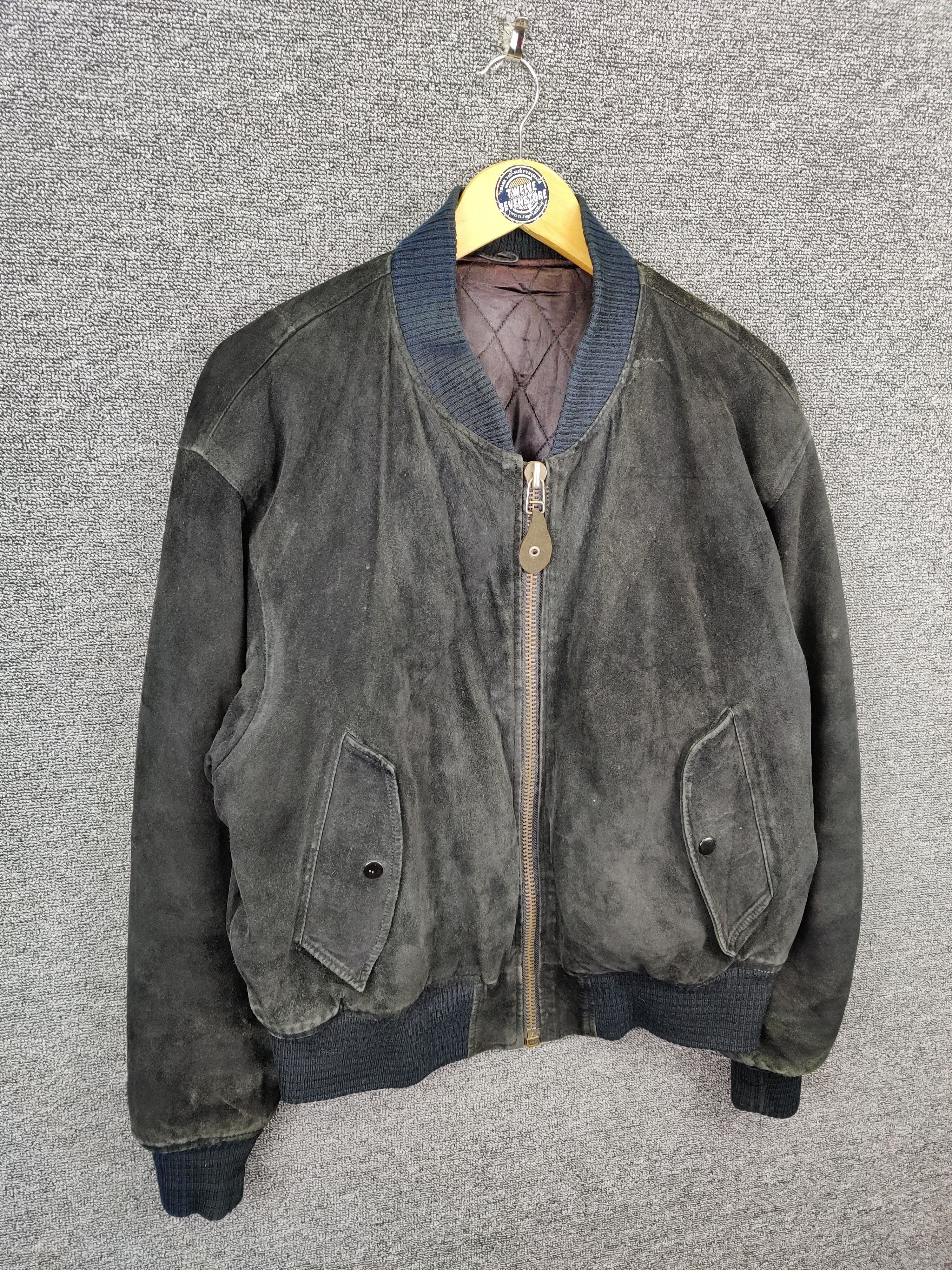 Japanese Brand Vintage Milano Connection Leather Bomber Jacket Size US M / EU 48-50 / 2 - 5 Thumbnail
