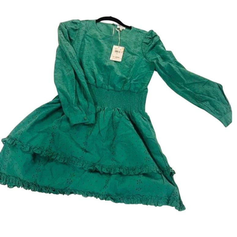 Splendid Splendid X Cellajaneblog Green Eyelet Smocked Waistband Mini Size XS / US 0-2 / IT 36-38 - 10 Thumbnail