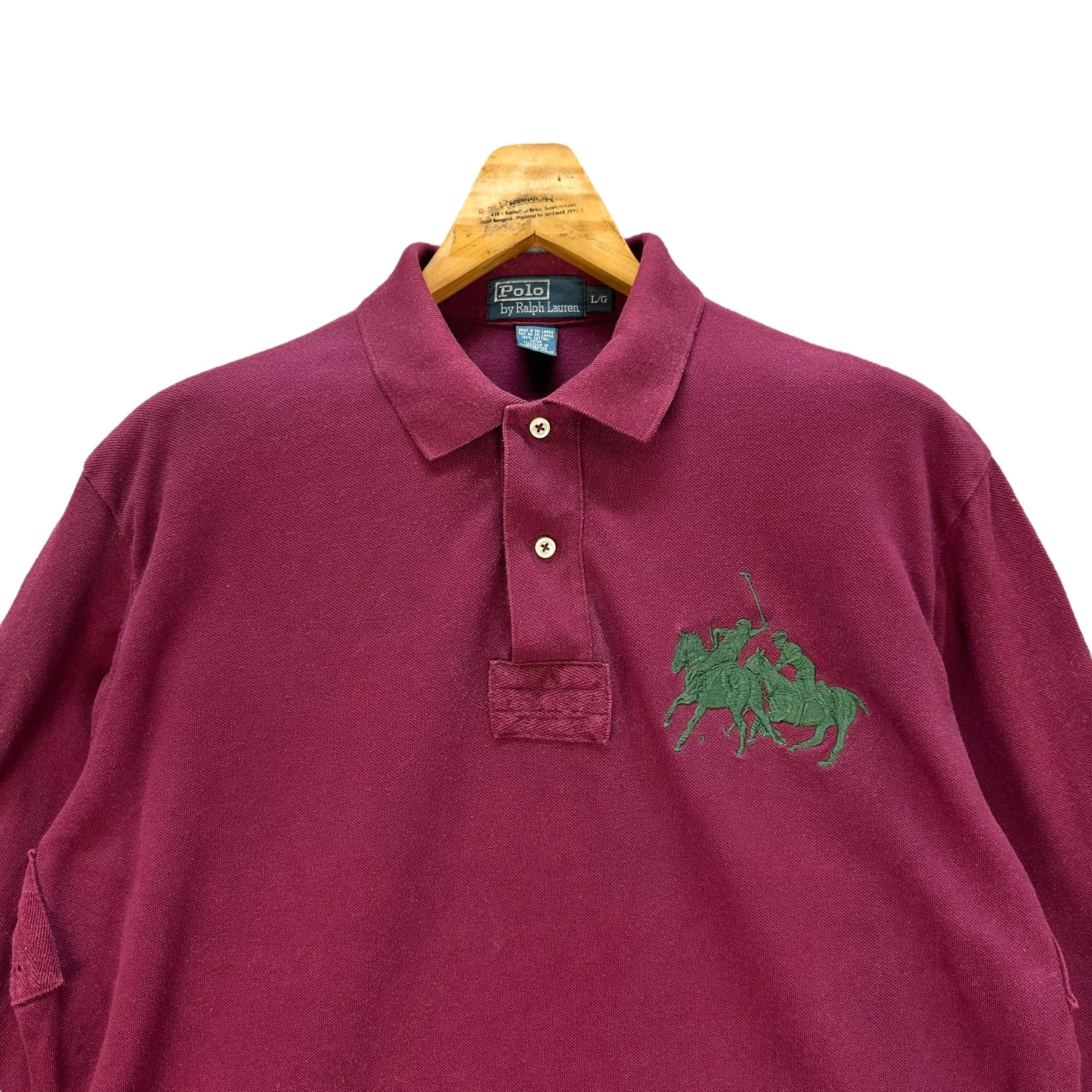 Polo Ralph Lauren Polo Ralph Lauren Embroidery Big Pony No 3 LS Polos #9008-48 Size US L / EU 52-54 / 3 - 2 Thumbnail