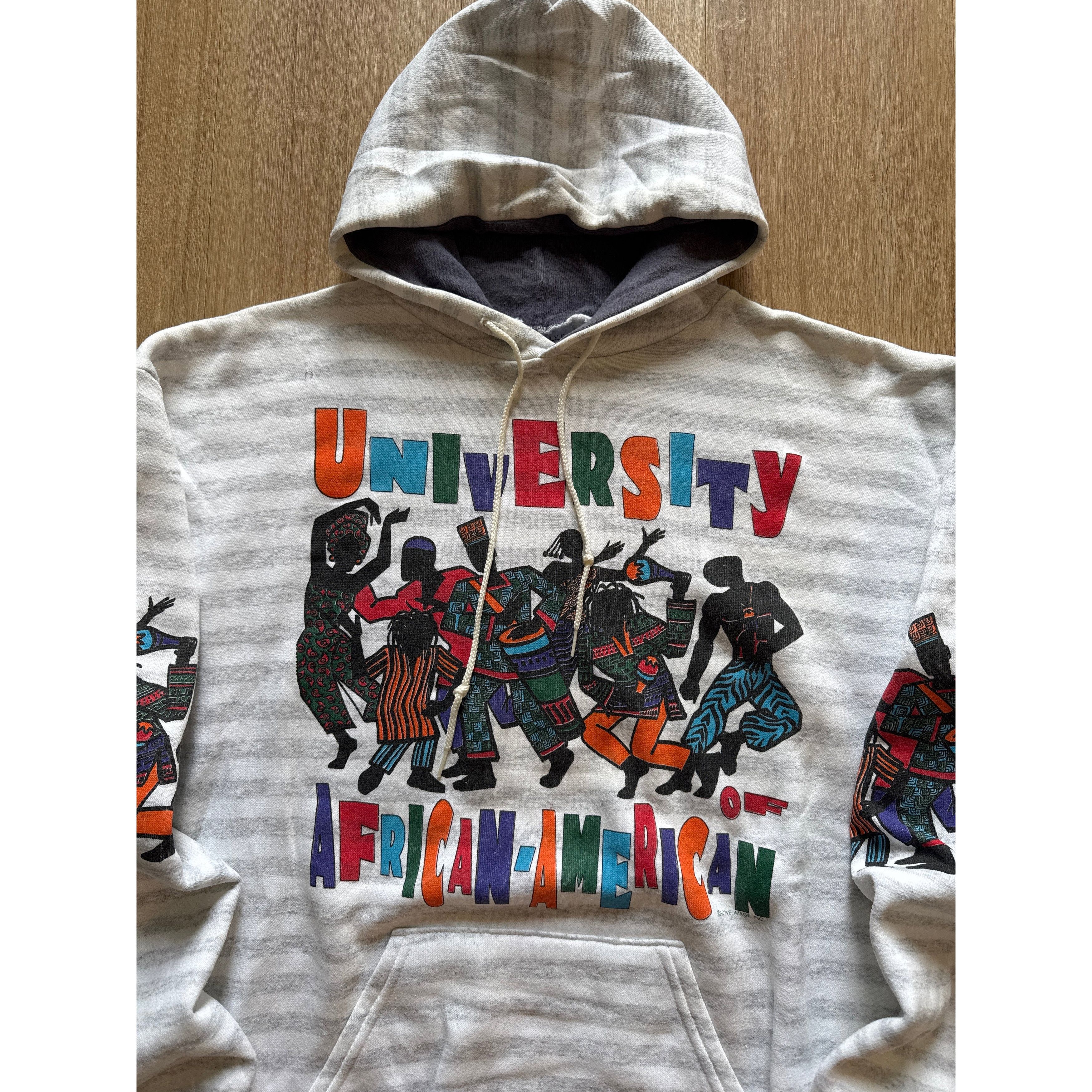 Vintage Vintage University Of African American HBCU Hoodie Size US XL / EU 56 / 4 - 2 Thumbnail
