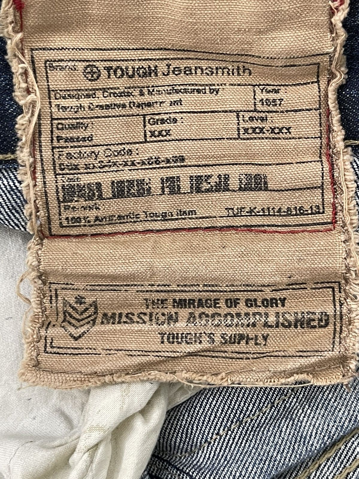 Japanese Brand Curv Leg Jeans Tough Jeans Faded Distress Regular 6🟦4 Size US 32 / EU 48 - 22 Thumbnail