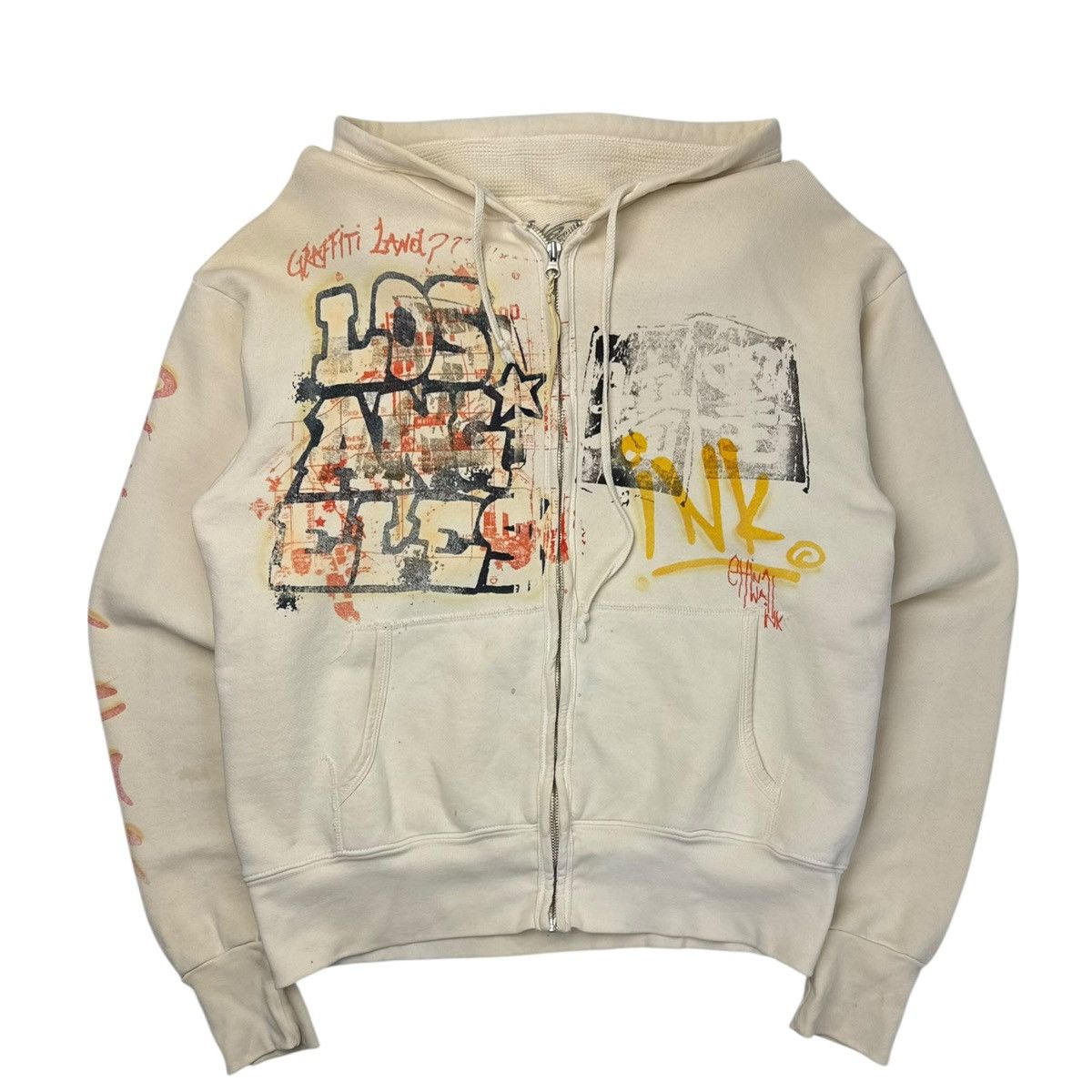 The Great China Wall Y2K The Great China Wall ‘Graffiti Land??’ Zip Hoodie Size US M / EU 48-50 / 2 - 1 Thumbnail