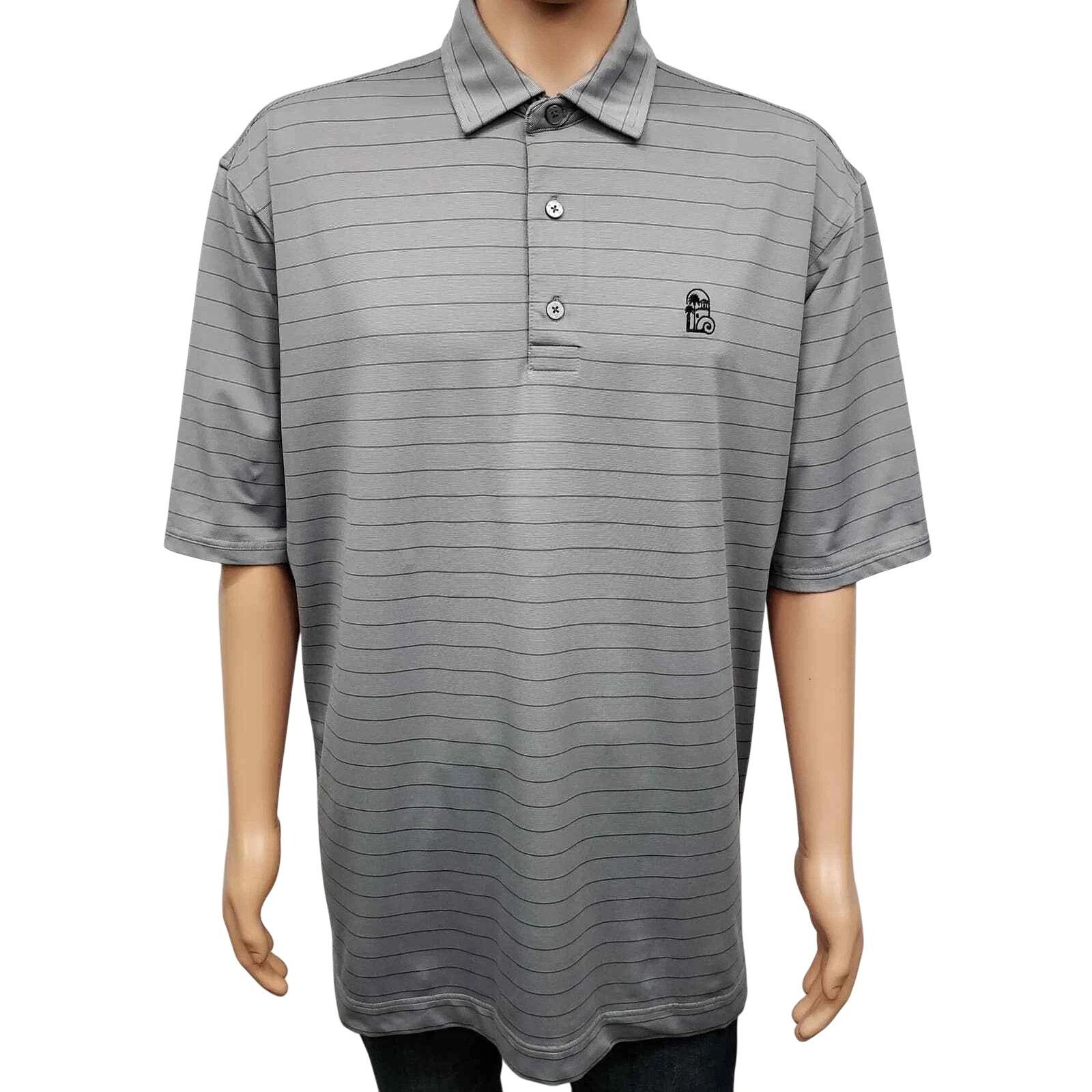 Footjoy Footjoy FJ Golf Performance Polo Shirt Striped Logo Size US XL / EU 56 / 4 - 2 Thumbnail