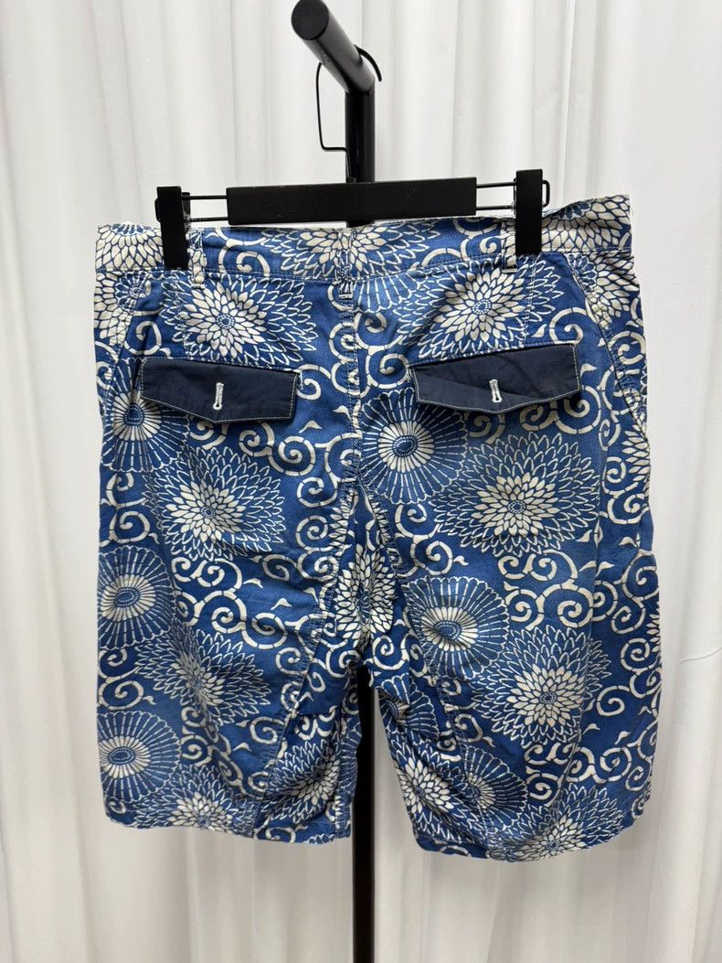 Junya Watanabe Junya watanabe size m Blue dyed cashew flower shorts 2503- Size US 30 / EU 46 - 5 Thumbnail