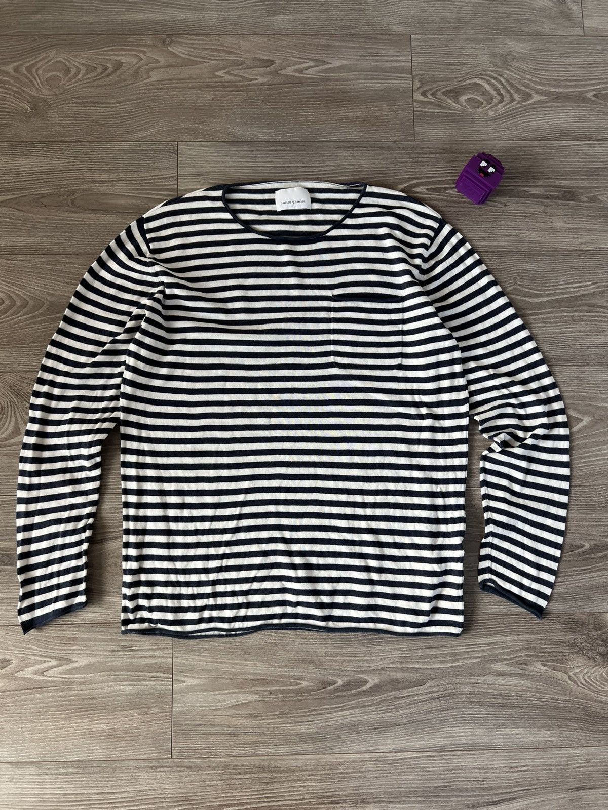 Samsoe Samsoe ‼️Archival Samsoe Samsoe Stripes Y2k Opium Long Sleeve Tee‼️ Size US XL / EU 56 / 4 - 3 Thumbnail
