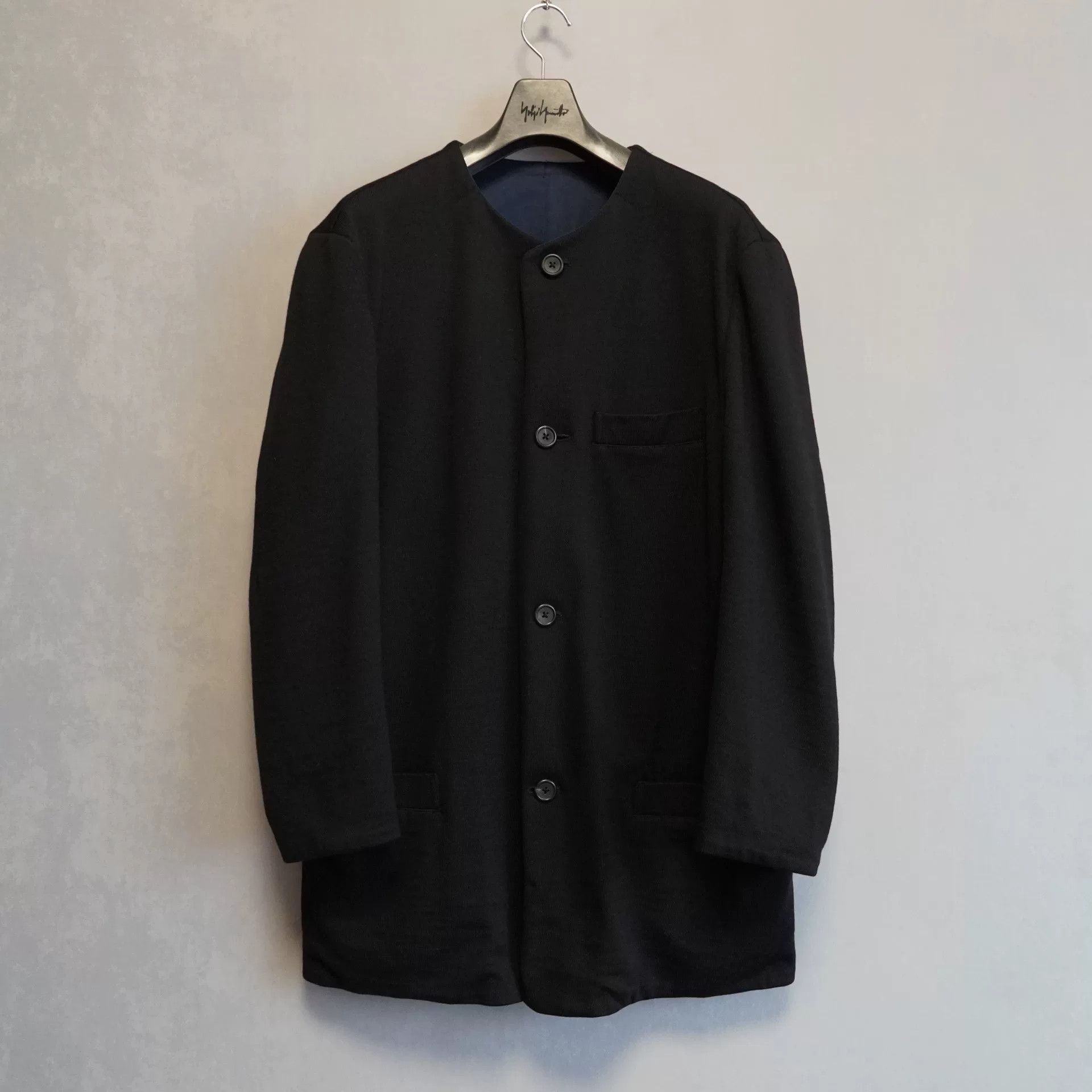 Yohji Yamamoto Yohji Yamamoto Double-Sided Knit Jacket Size US S / EU 44-46 / 1 - 1 Thumbnail