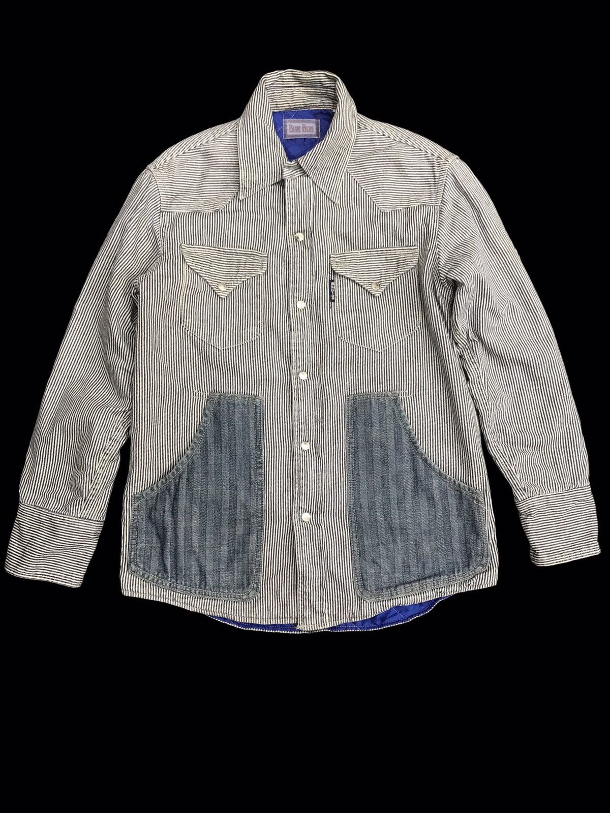 Blue Blue Japan 💥ARCHIVAL💥BLUE BLUE HYBRID HICKORY X HBT JACKET F206 Size US XS / EU 42 / 0 - 1 Thumbnail