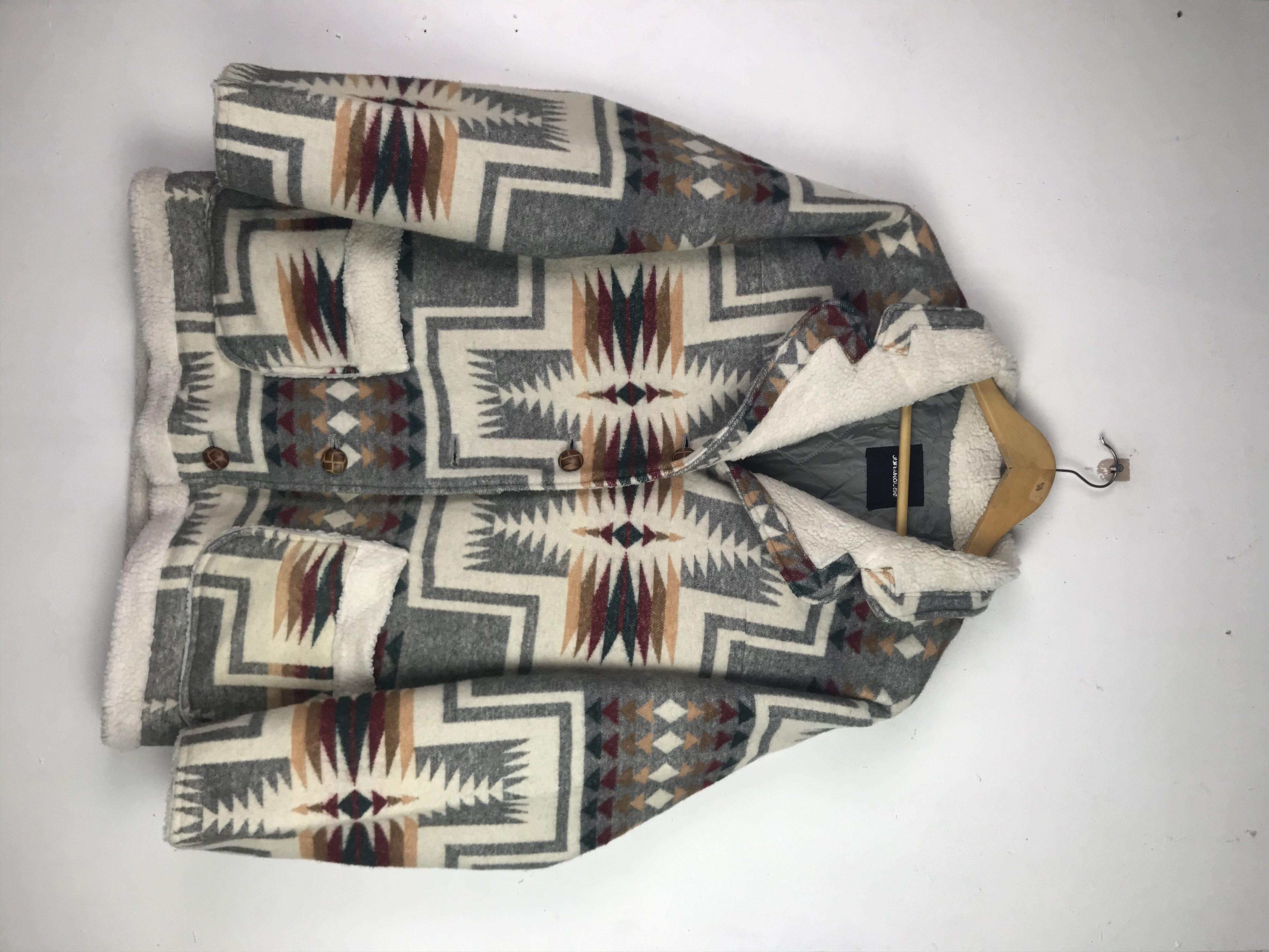 Japanese Brand Vintage Art Navajo Wool Jacket Inspired By Pandleton Size US L / EU 52-54 / 3 - 1 Thumbnail