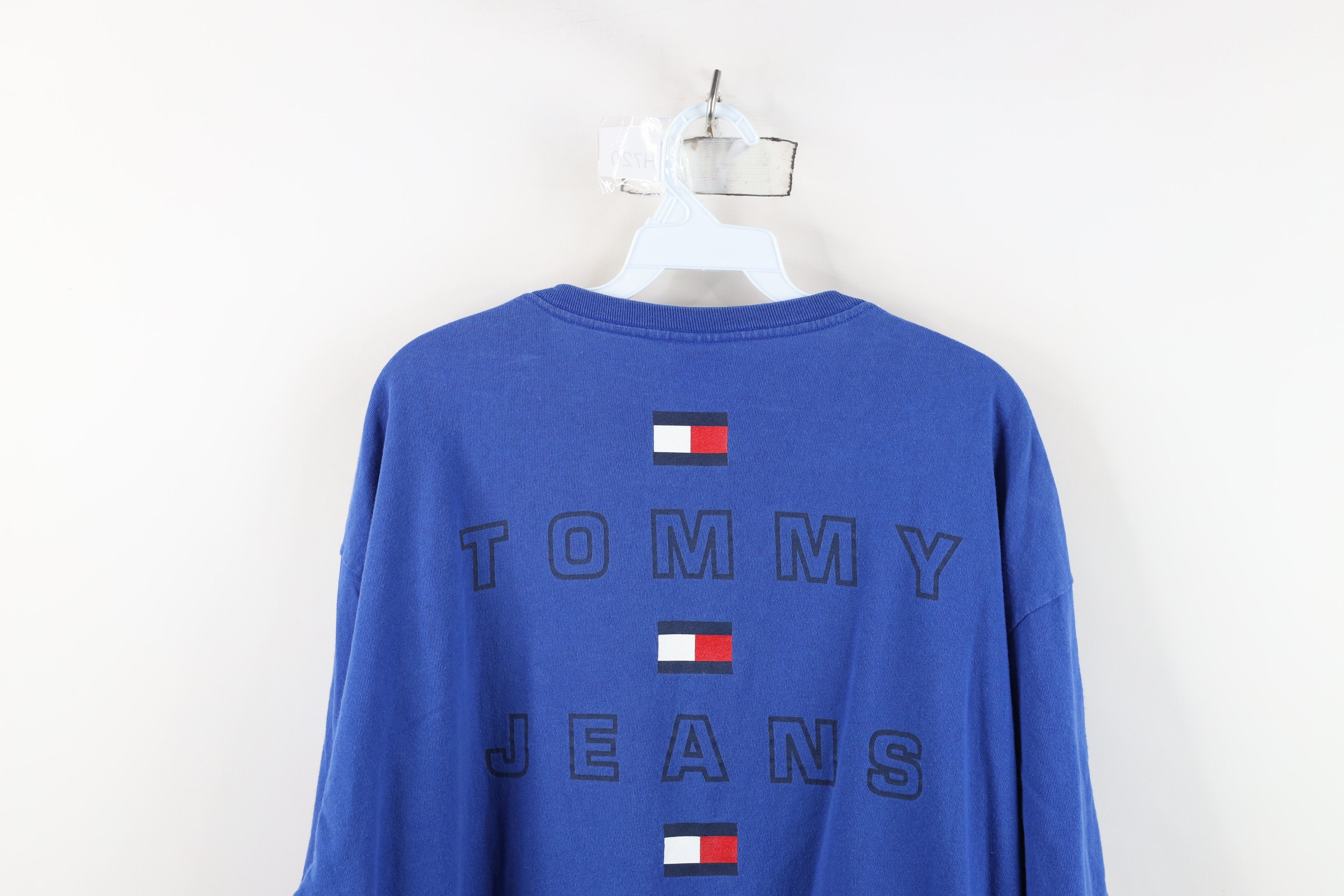Tommy Hilfiger Vintage 90s Tommy Hilfiger Spell Out Big Logo T-Shirt USA Size US XXL / EU 58 / 5 - 13 Thumbnail