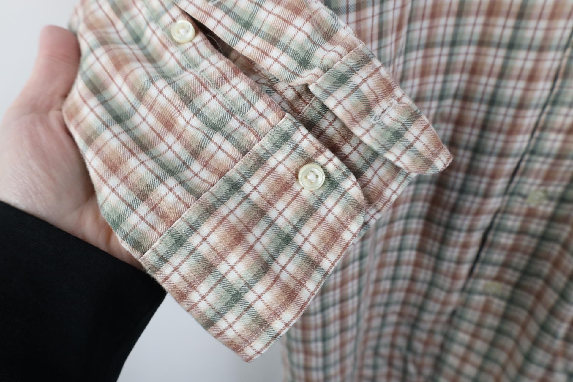 Polo Ralph Lauren Vintage 90s Ralph Lauren Button Down Shirt Earth Tone Plaid Size US XL / EU 56 / 4 - 6 Thumbnail