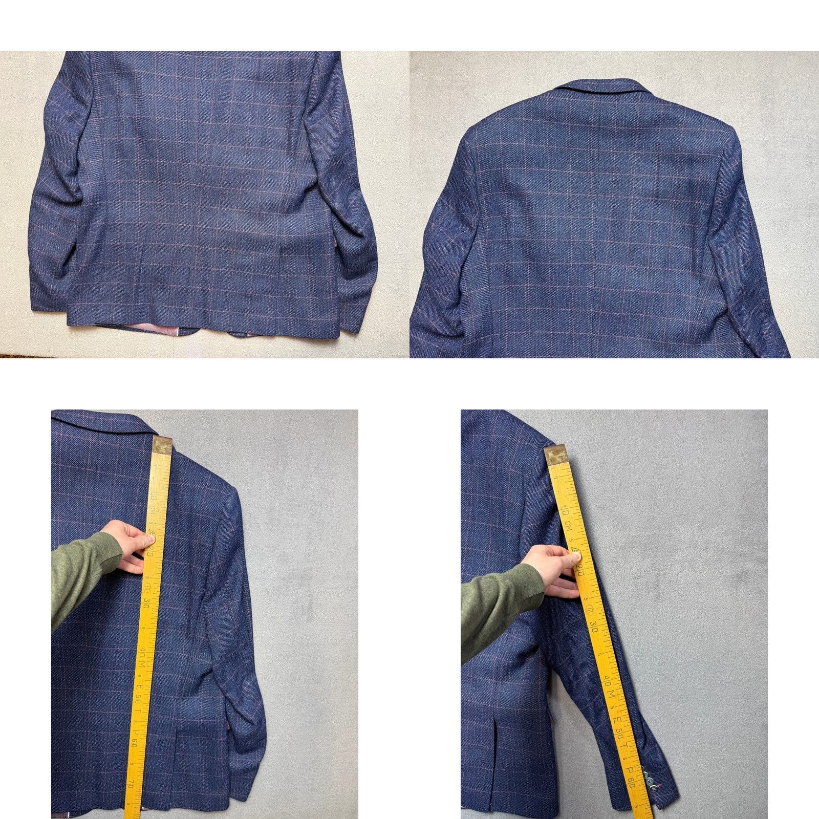 Vintage Marc Darcy London Blazer Vest 2 Piece Blue Indigo 46 Mens Suit Set Blazer Vest 2 Piece Blue Indigo 46 Size 46R - 9 Thumbnail