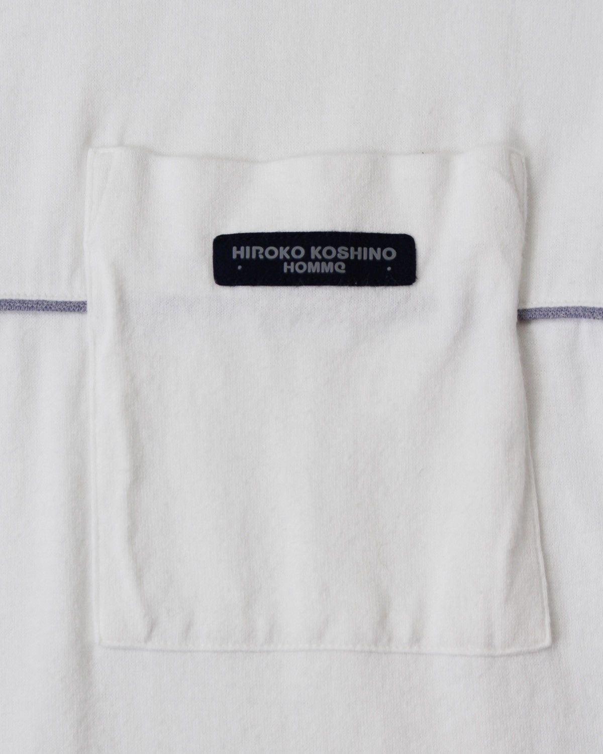 Japanese Brand HIROKO KOSHINO HOMME POCKET TEE Size US L / EU 52-54 / 3 - 3 Thumbnail
