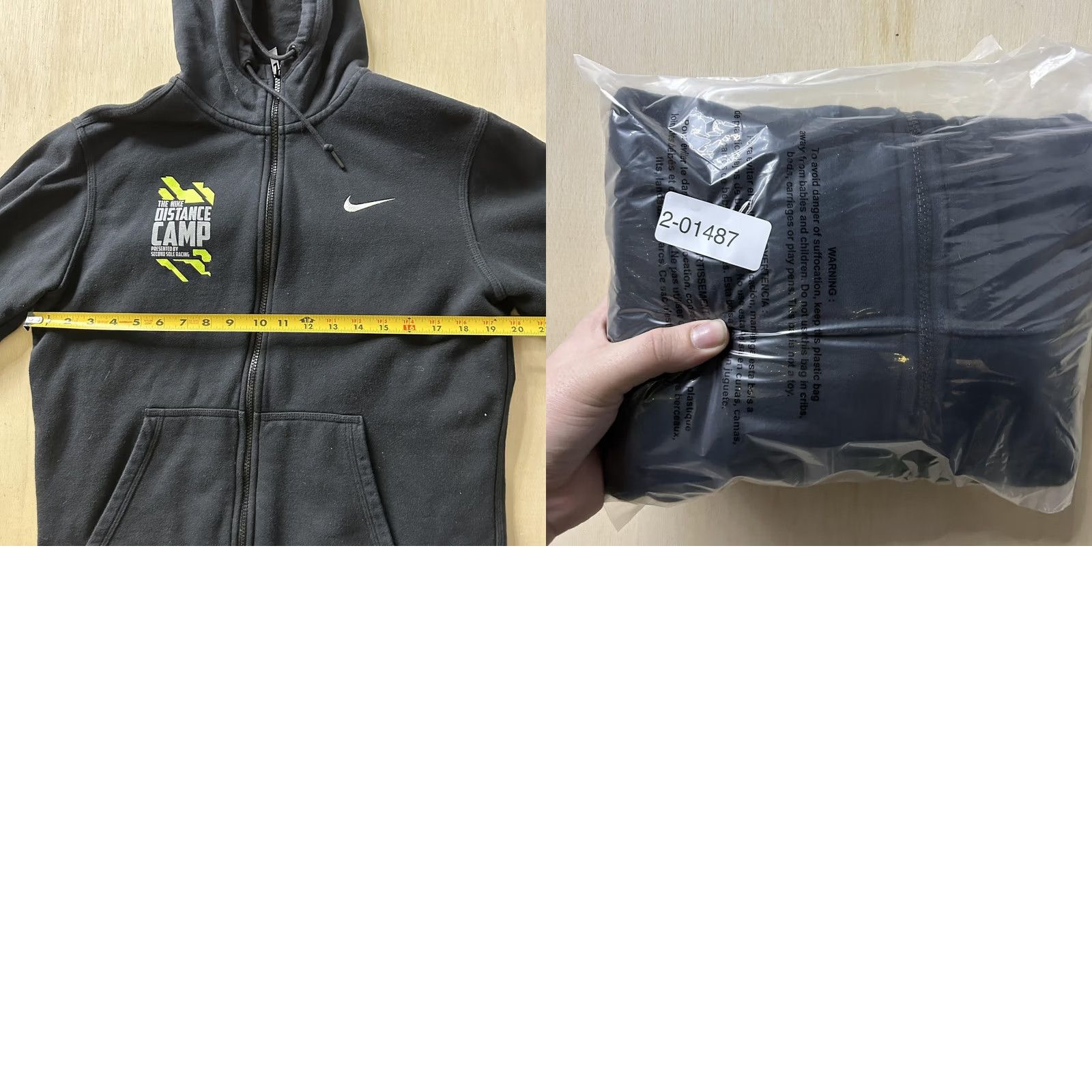 Nike Nike Hoodie Mens Medium Black Fleece Full Zip Distance Camp Racing Sweatshirt Size US M / EU 48-50 / 2 - 8 Thumbnail
