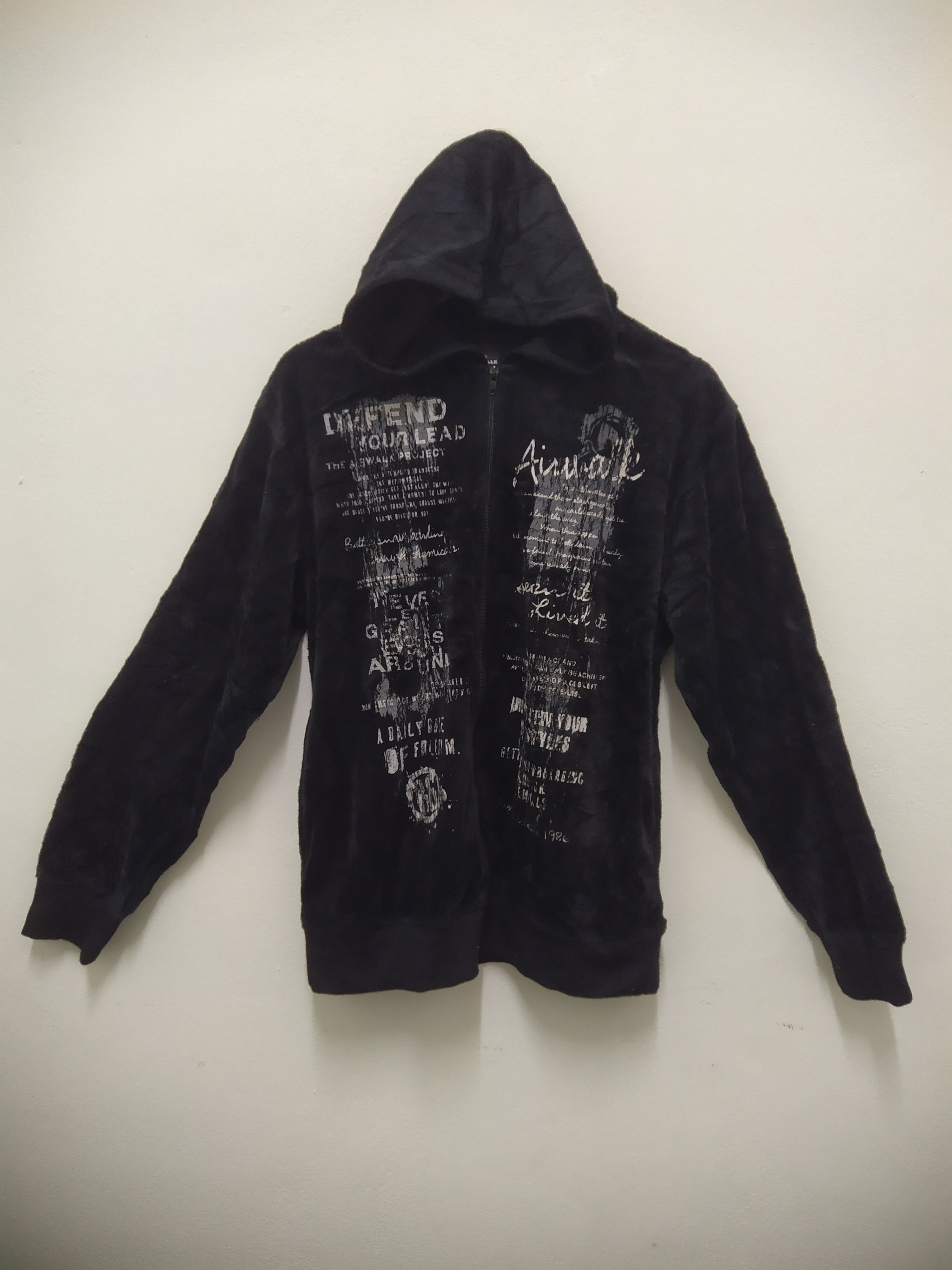 Airwalk Airwalk "The Airwalk Project" Graphic Fleece Zip-Up Hoodie Size US L / EU 52-54 / 3 - 1 Thumbnail