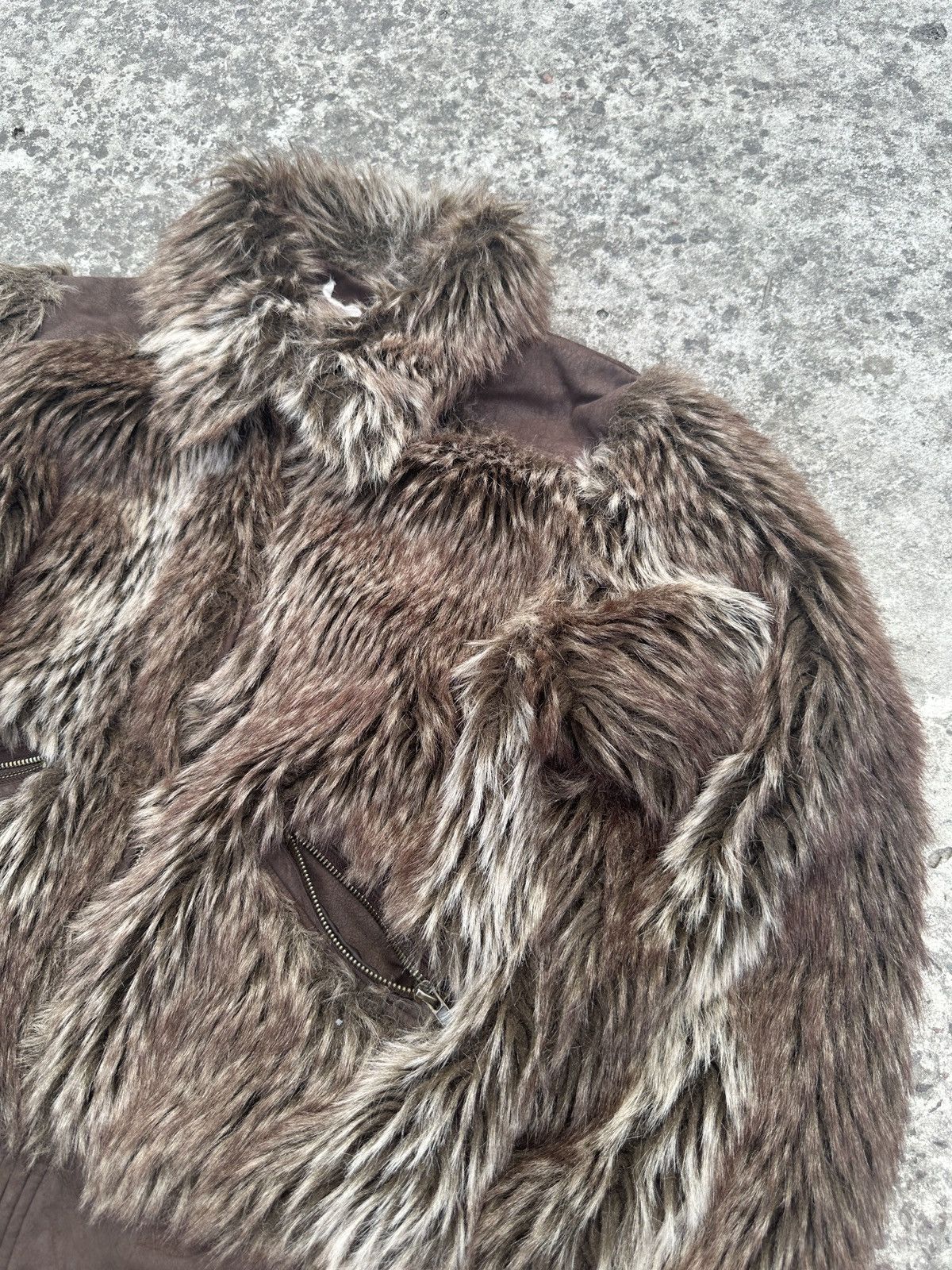 Other Y2K Vintage Fur Jacket Mohair Streetwear Opium Alt Rare VTg Size S / US 4 / IT 40 - 5 Thumbnail
