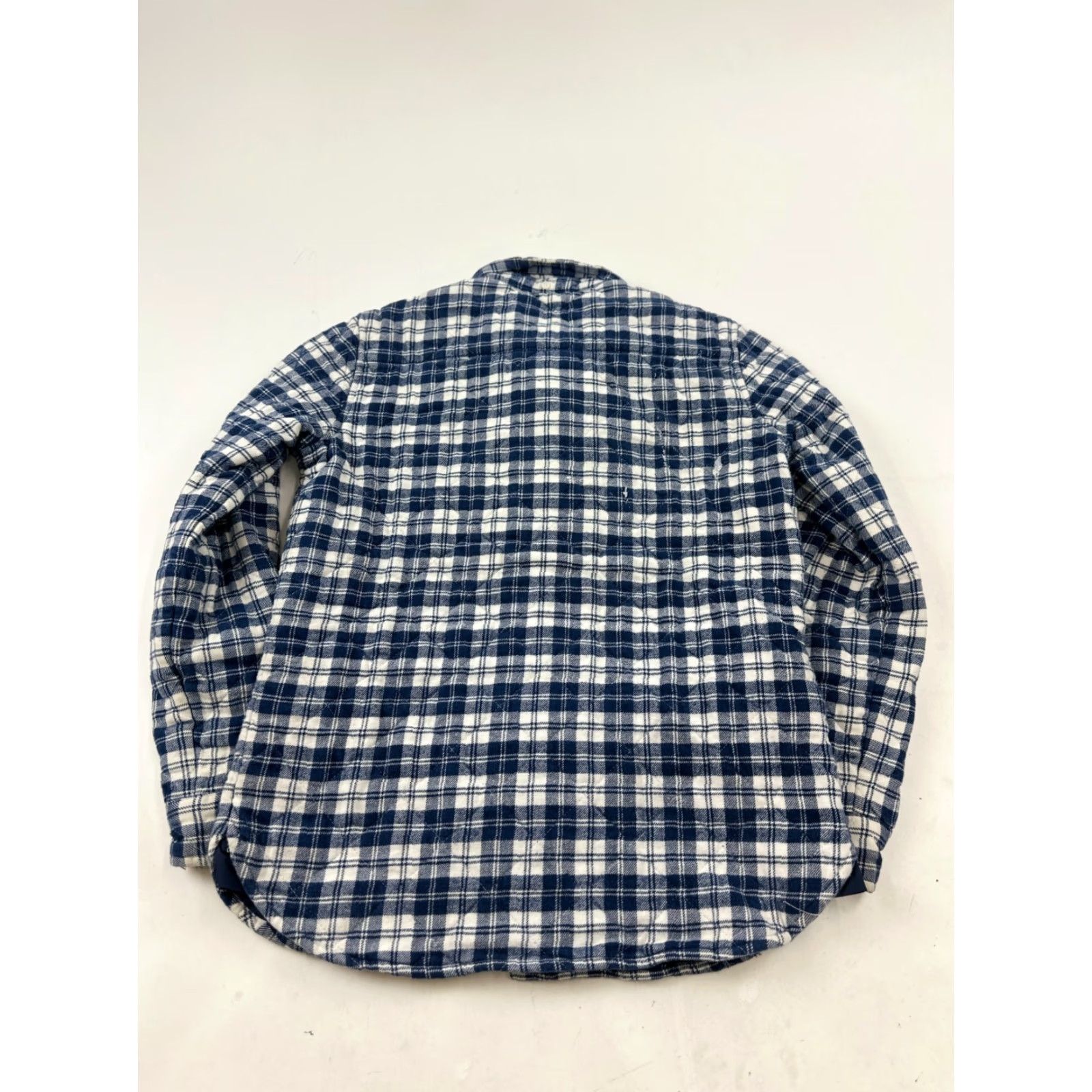 Penfield Penfield Shacket Womens Medium Blue White Plaid Quilted Flannel Boyfriend Fit Size M / US 6-8 / IT 42-44 - 2 Thumbnail