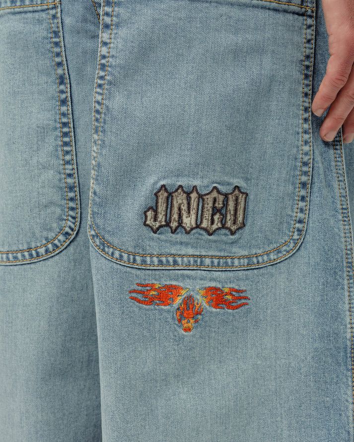 JNCO Hellfire Jeans Hand-Sand Size US 34 / EU 50 - 5 Thumbnail