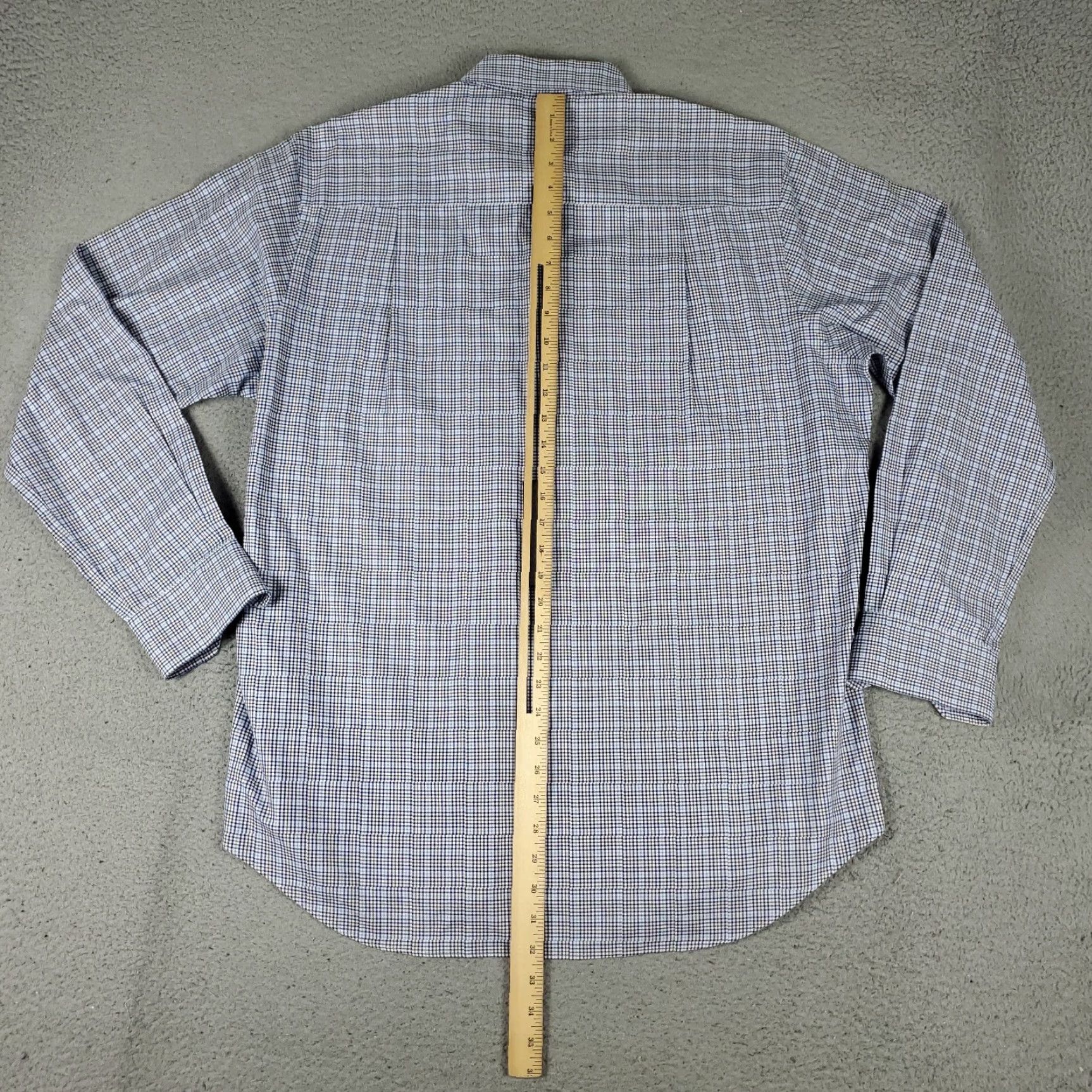 David Donahue David Donahue Shirt Mens XL Blue Plaid Button-Up Long Sleeve Casual Modern Preppy Size US XL / EU 56 / 4 - 4 Thumbnail