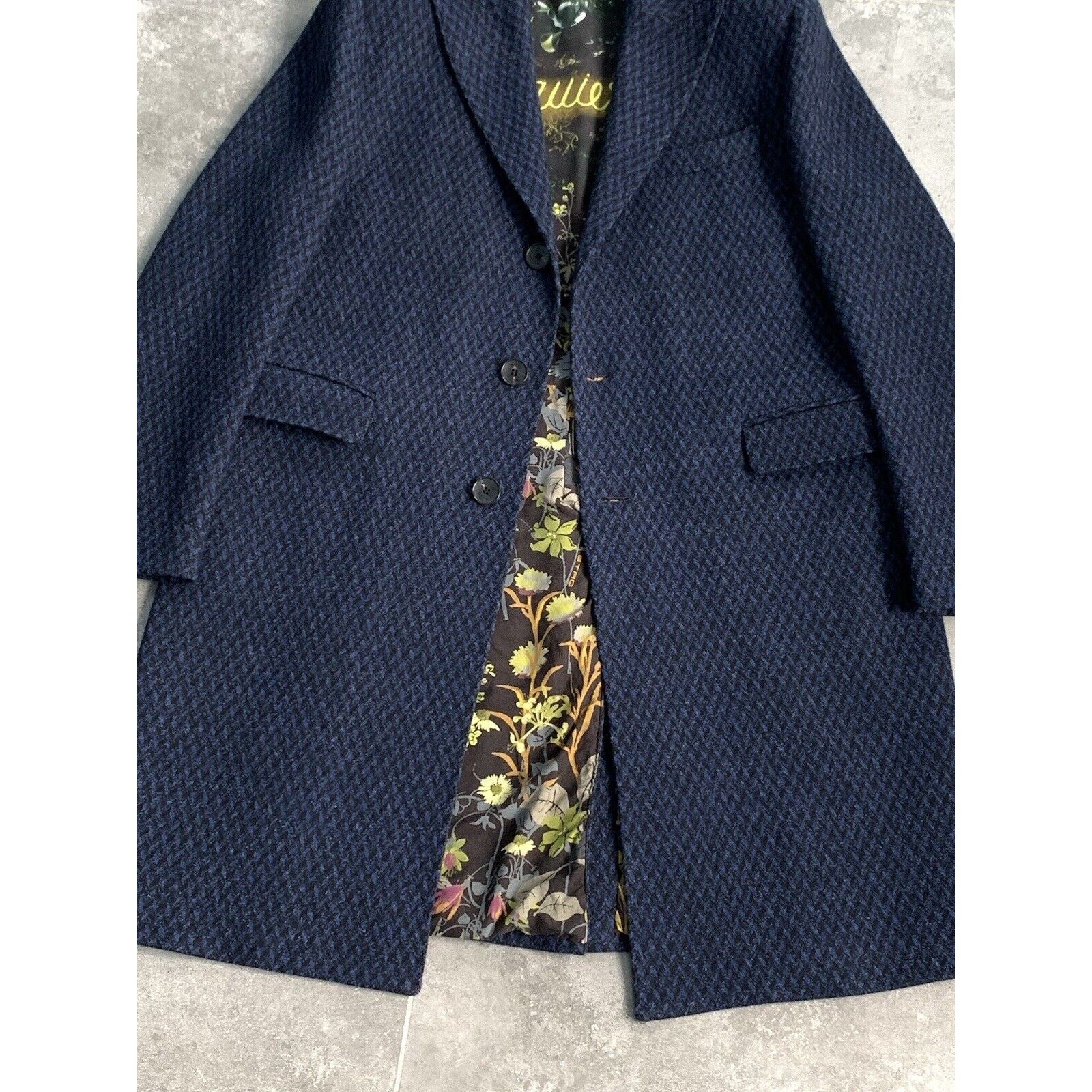 Etro Men's ETRO Long Wool Trench Coat Mac Jacket EU 52 UK 42 L Size US L / EU 52-54 / 3 - 17 Thumbnail