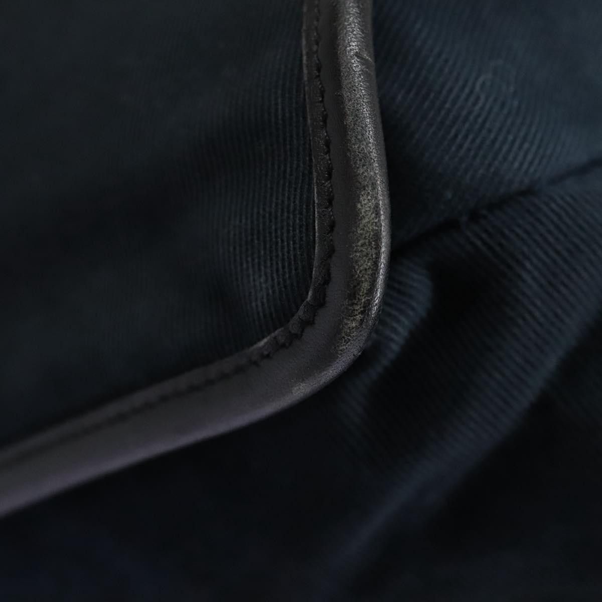 Gucci GUCCI Sherry Line Shoulder Bag Canvas Black Brown Size ONE SIZE - 13 Thumbnail