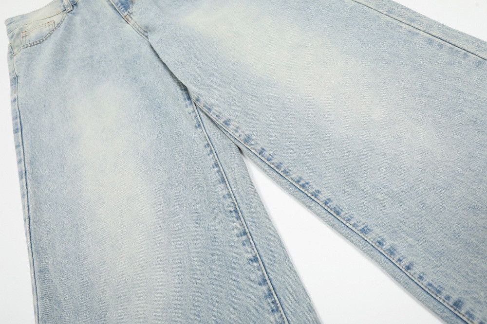 Japanese Brand × Jean Men's fashion punk retro distressed washed casual jeans Size US 34 / EU 50 - 6 Thumbnail